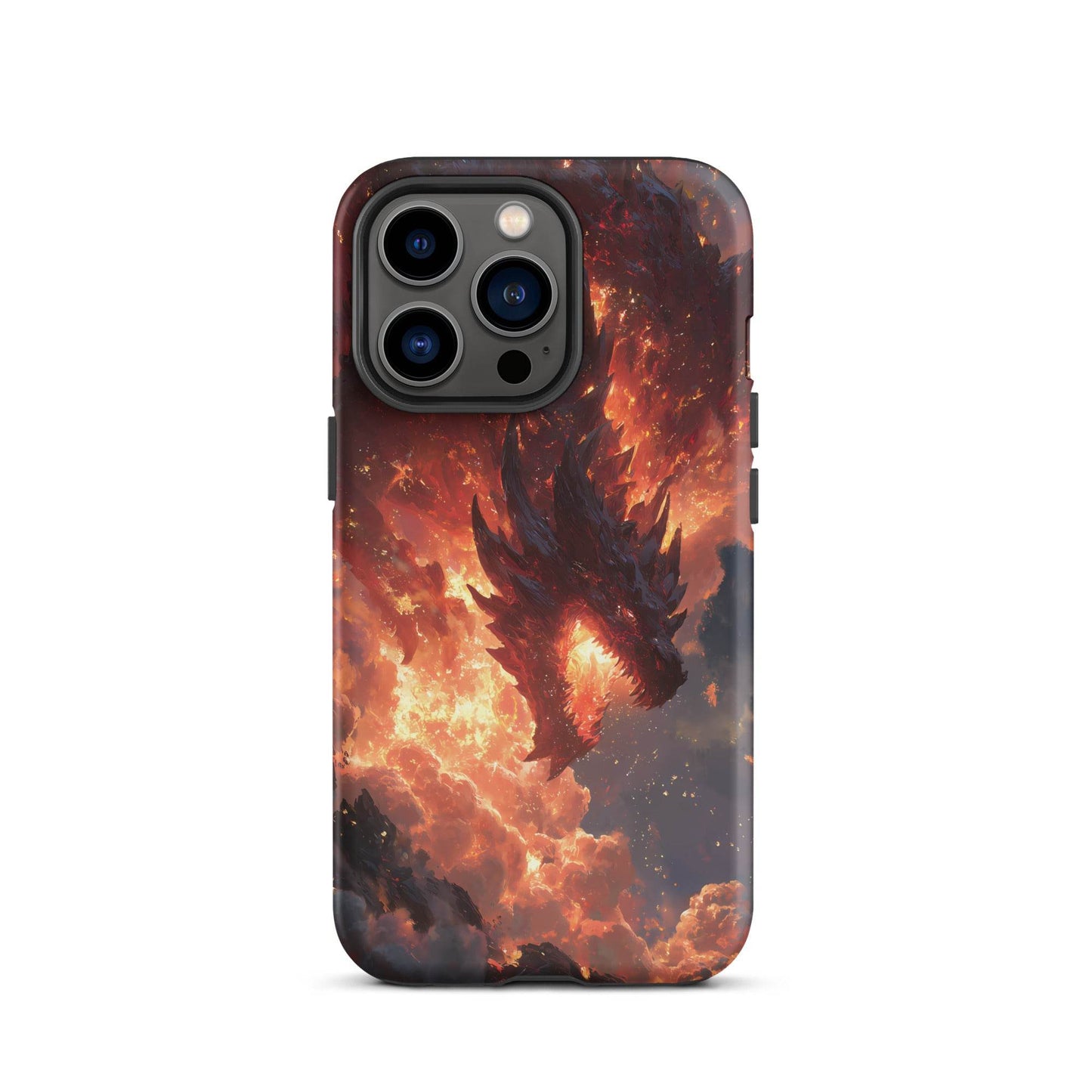 Fire Dragon: The Inferno Sovereign Tough Case for iPhone® - Chromavolt