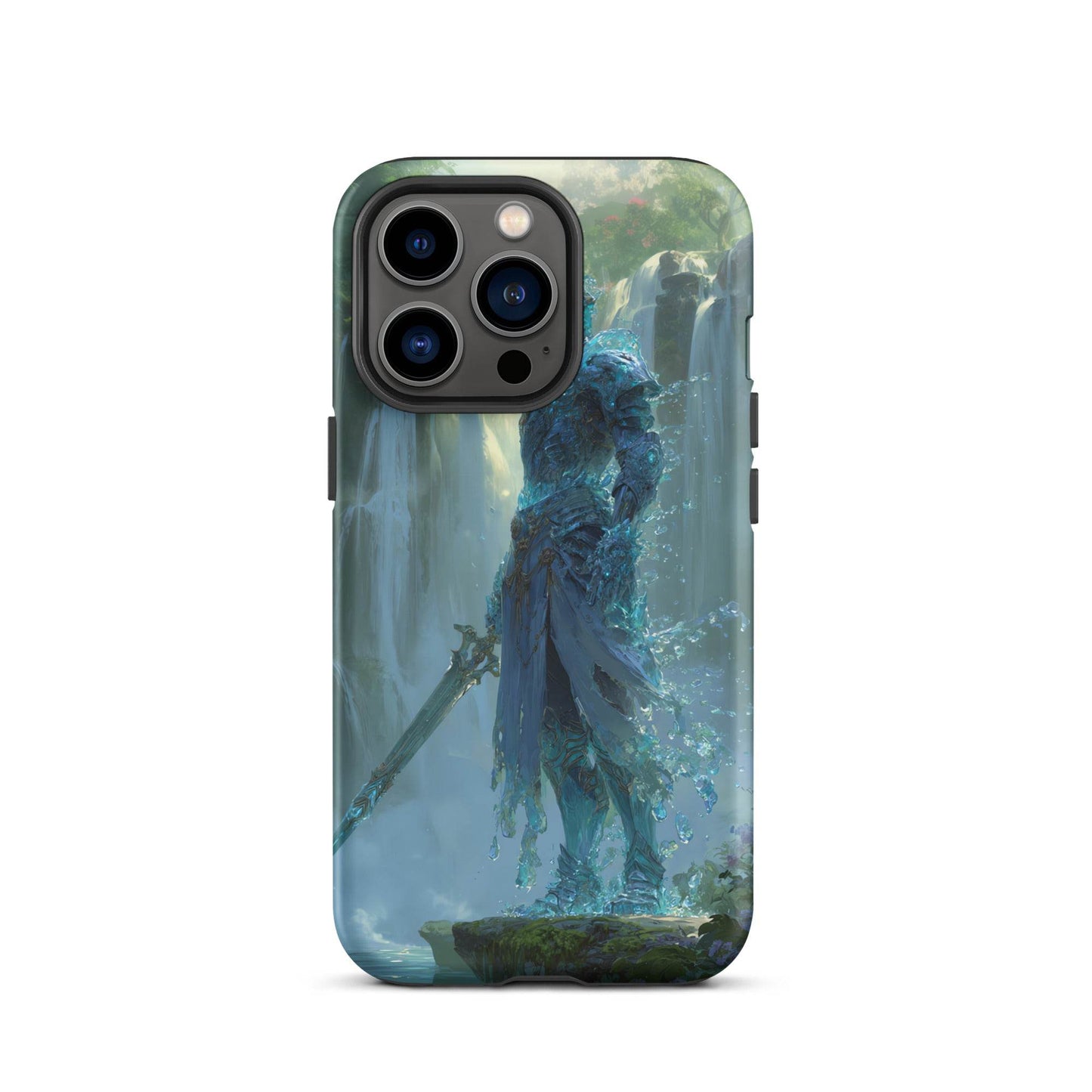 Water Elemental Knight, Original Anime Art Tough Case for iPhone® - Chromavolt