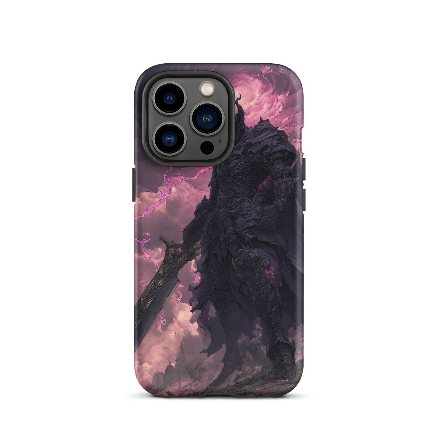 Dark Elemental Knight, Original Anime Art Tough Case for iPhone® - Chromavolt