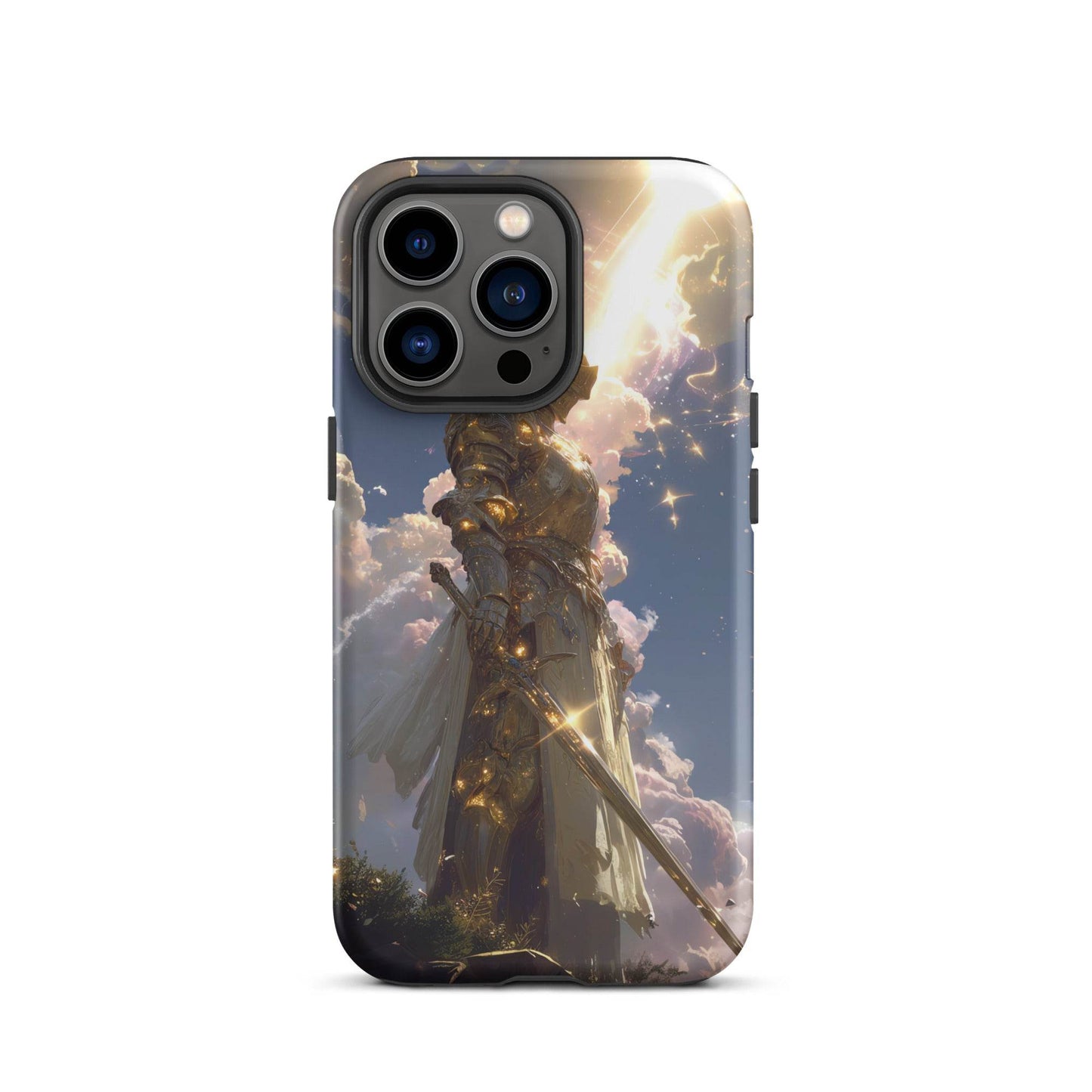 Light Elemental Knight, Original Anime Art Tough Case for iPhone® - Chromavolt