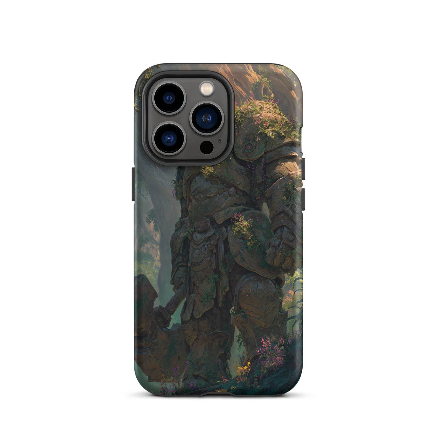 Earth Elemental Knight, Original Anime Art Tough Case for iPhone® - Chromavolt