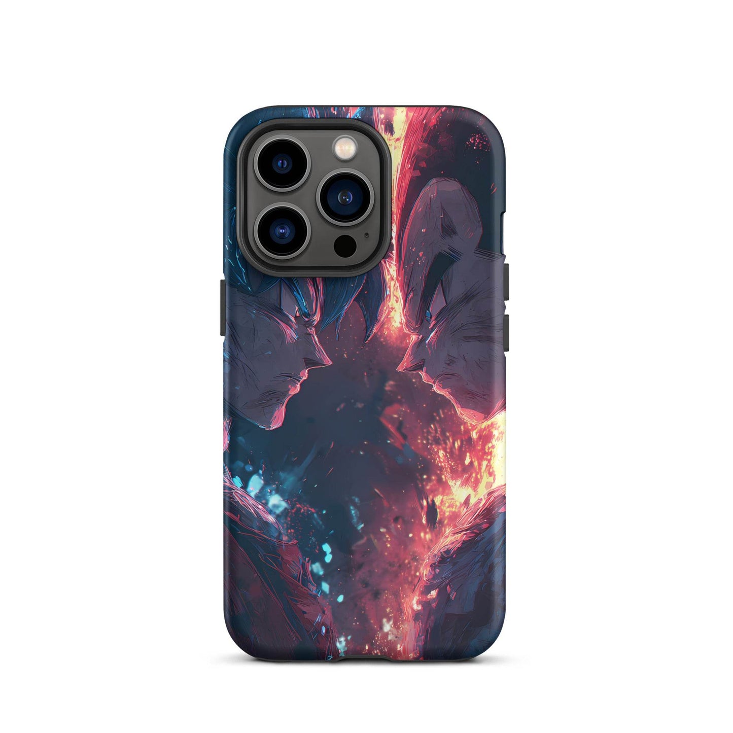 Goku Vs Vegeta, Dragon Ball Z Anime Fan Art Tough Case for iPhone® - Chromavolt
