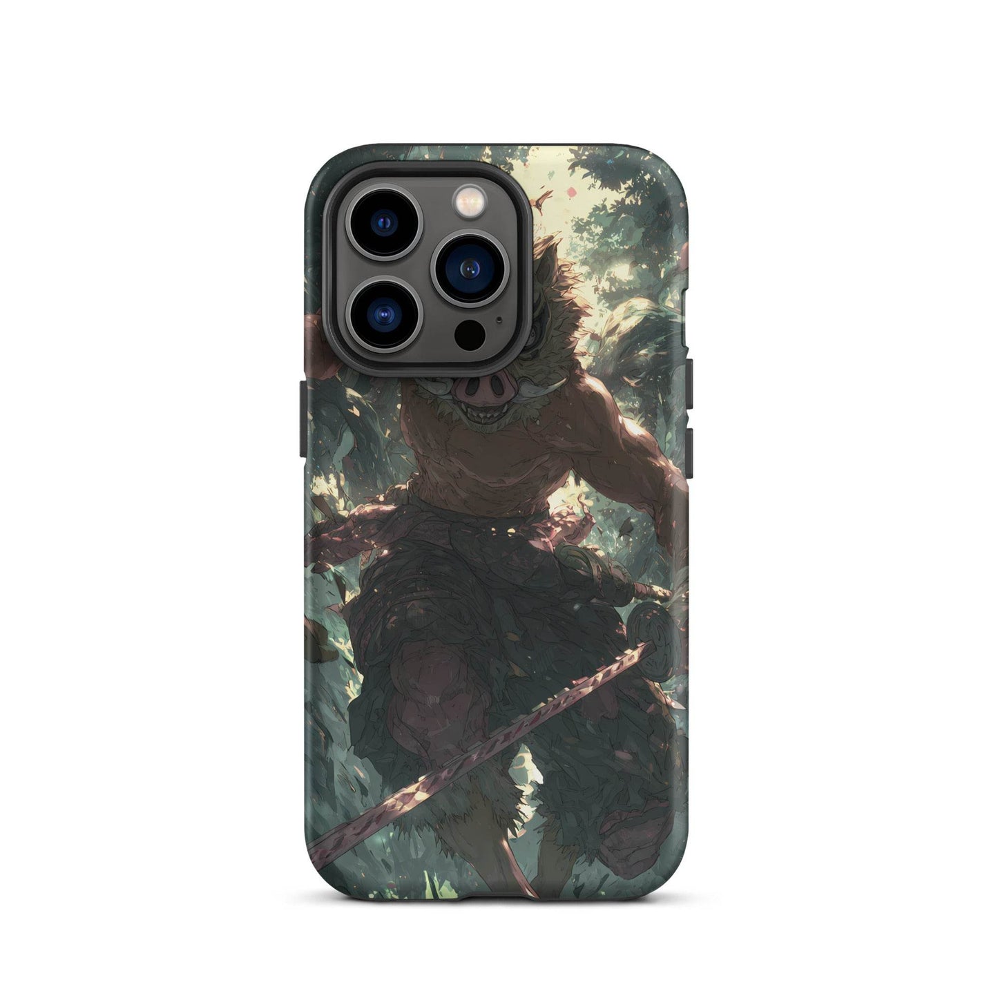 Inosuke Hashibira Demon Slayer Anime Fan Art Tough Case for iPhone® - Chromavolt