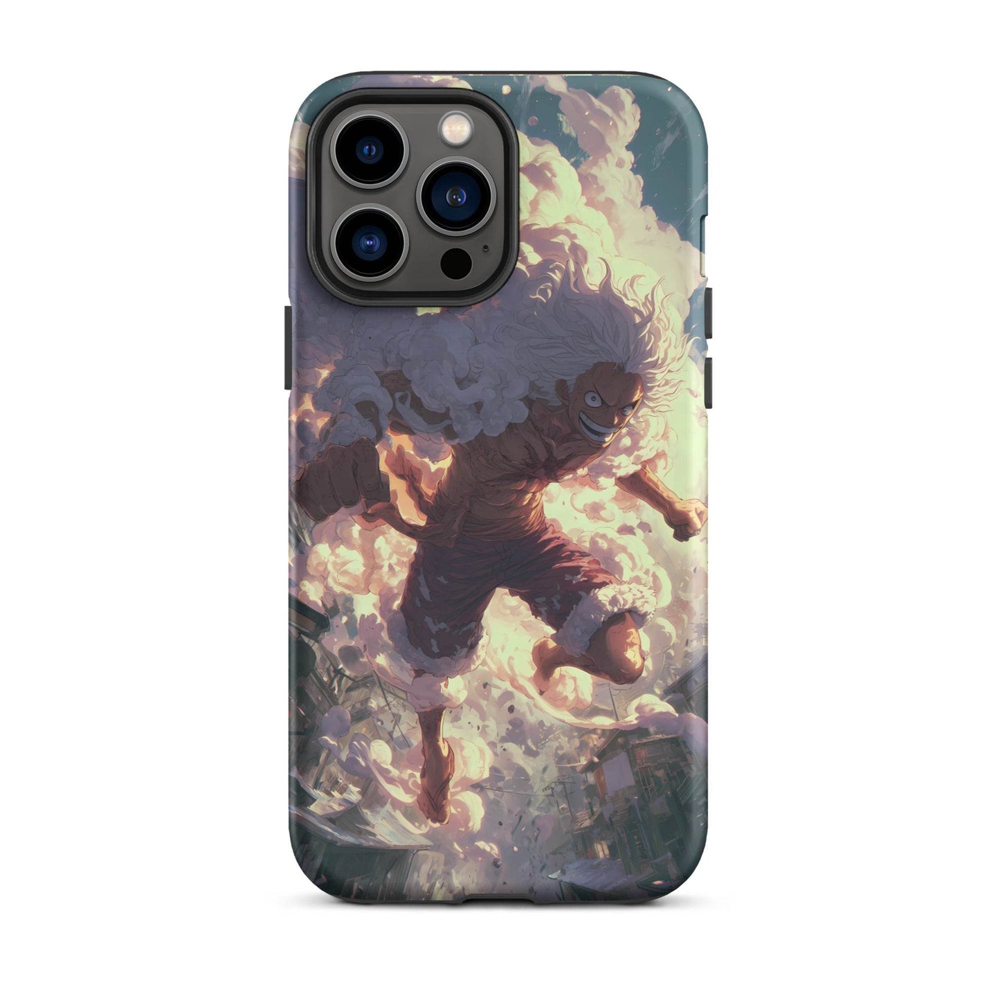 Monkey D Luffy Gear 5 Sun God Nika, One Piece Anime Tough Case for iPhone® - Chromavolt
