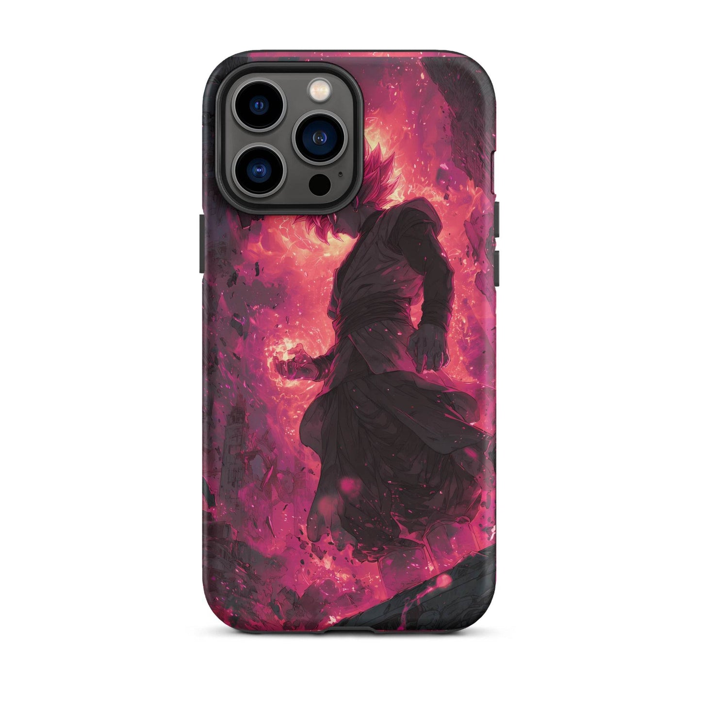 Zamasu Goku Black, Pink Rose Super Saiyan Dragon Ball Tough Case for iPhone® - Chromavolt