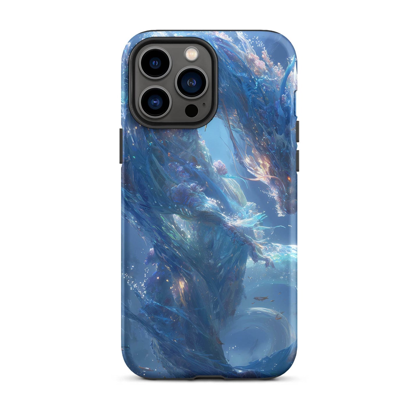Water Dragon: The Serpent of Serenity Tough Case for iPhone® - Chromavolt