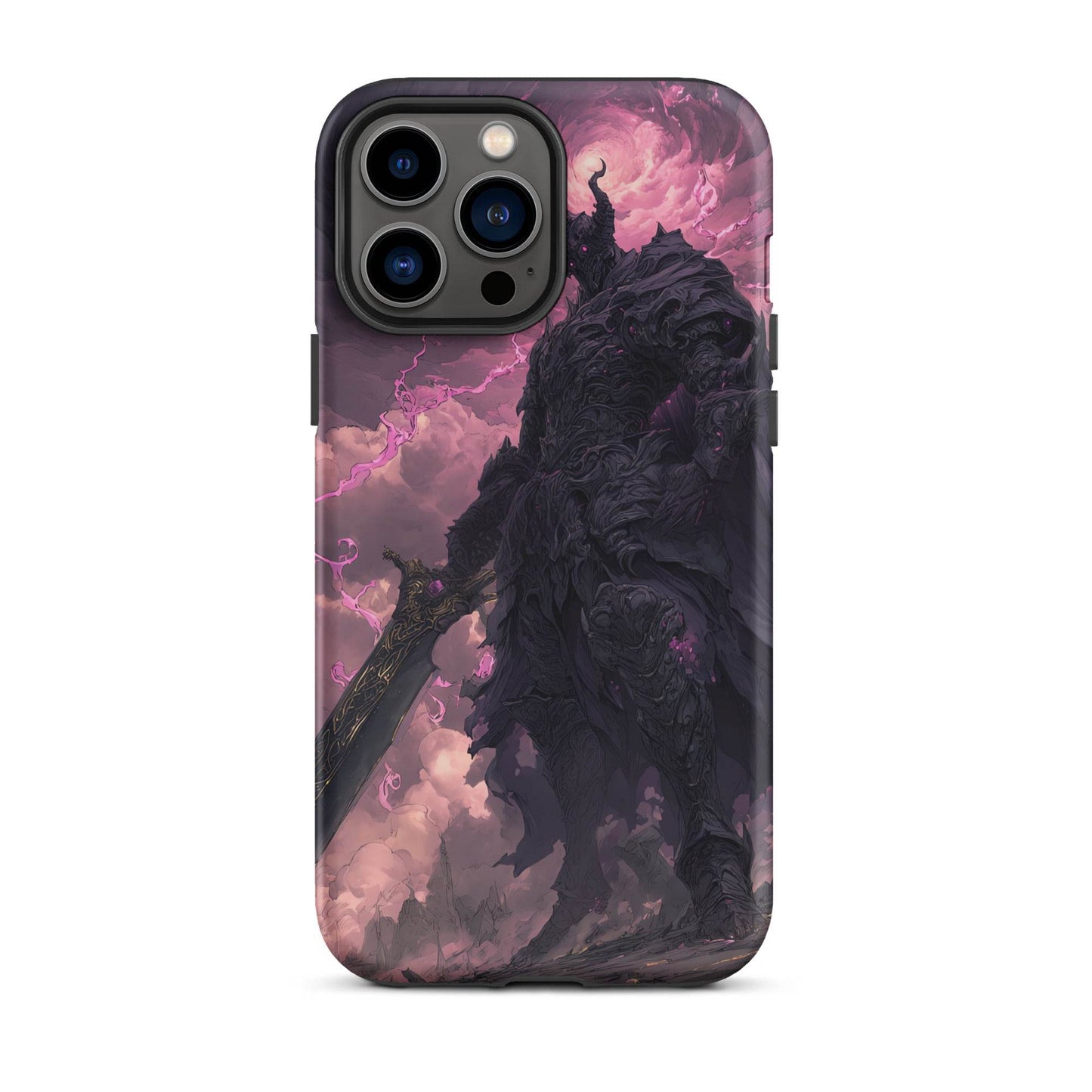 Dark Elemental Knight, Original Anime Art Tough Case for iPhone® - Chromavolt