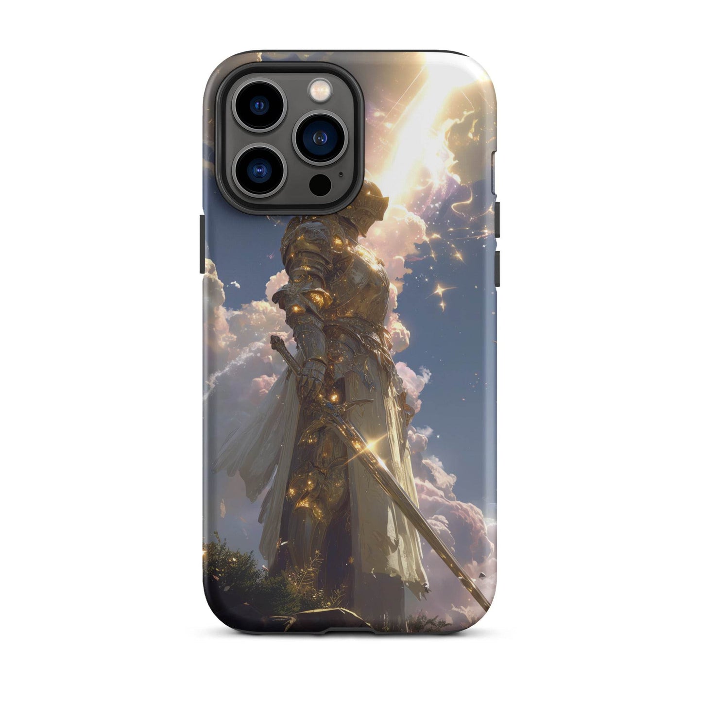 Light Elemental Knight, Original Anime Art Tough Case for iPhone® - Chromavolt