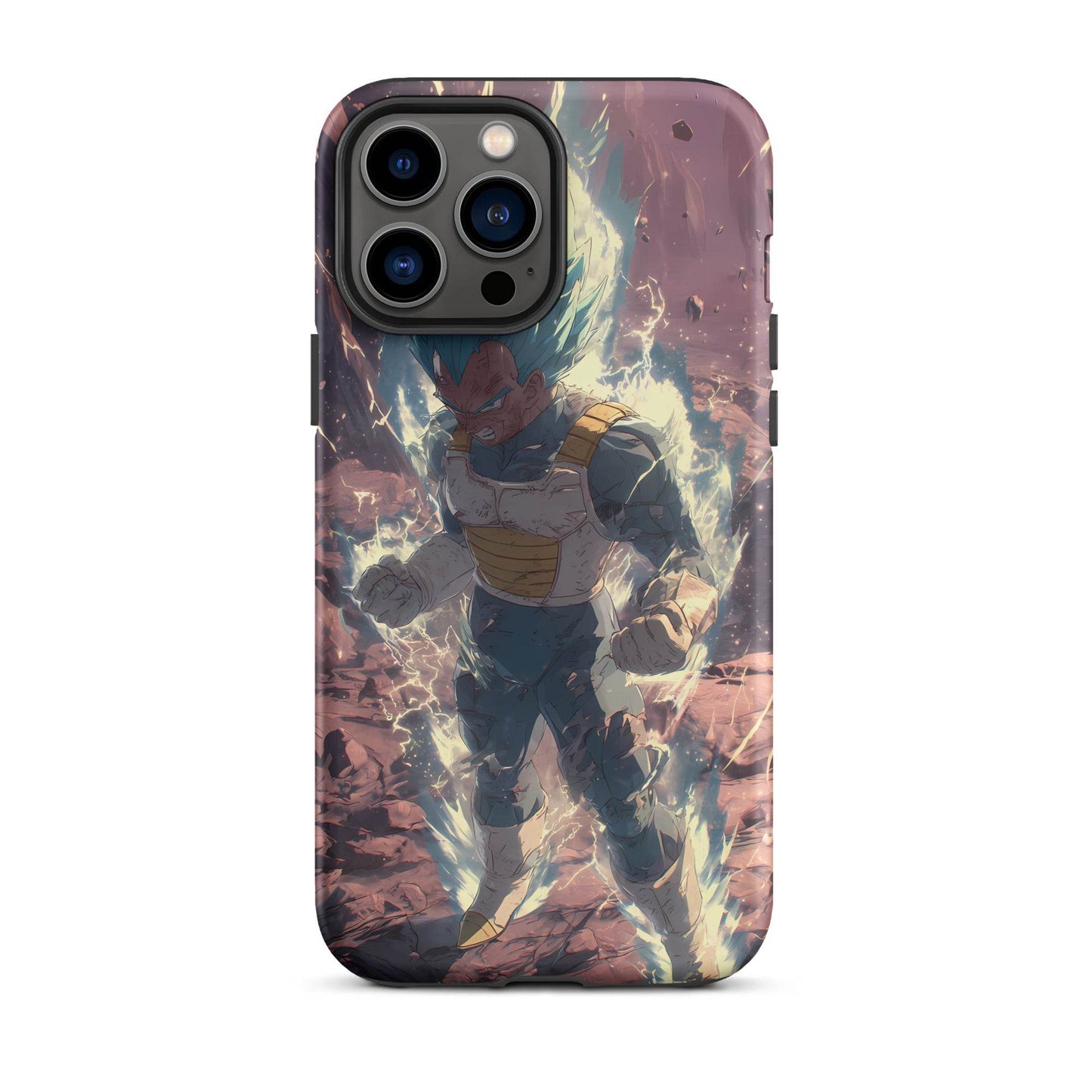 Super Saiyan Blue Vegeta, Dragon Ball Super Anime Fan Art Tough Case for iPhone® - Chromavolt