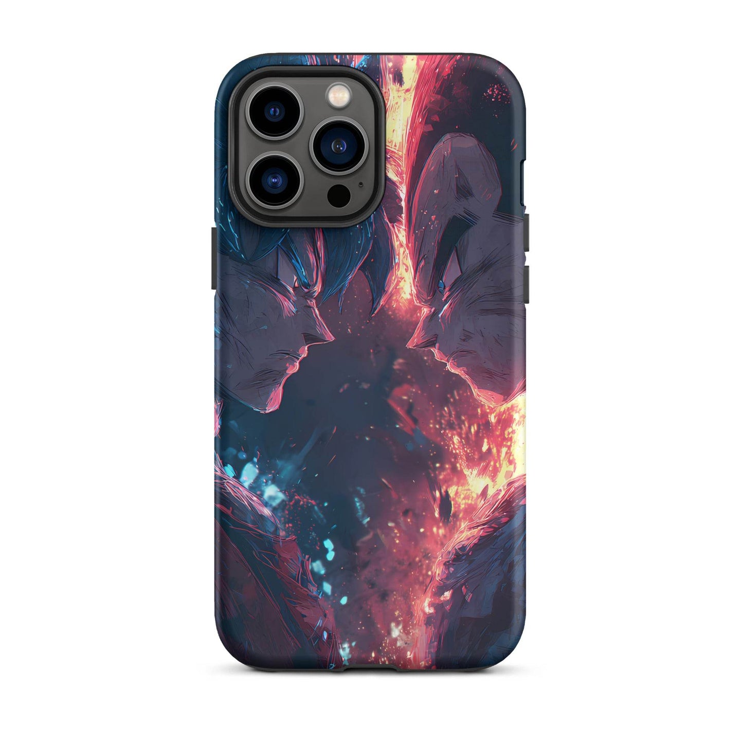 Goku Vs Vegeta, Dragon Ball Z Anime Fan Art Tough Case for iPhone® - Chromavolt