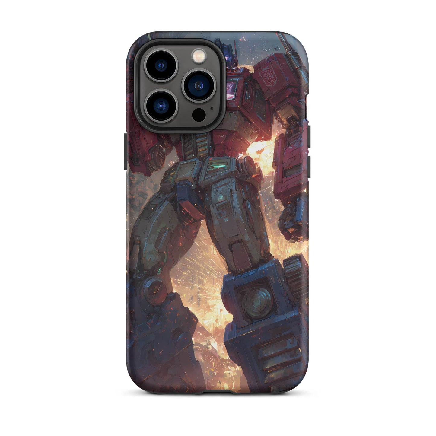 Optimus Prime Transformers Anime Fan Art Tough Case for iPhone® - Chromavolt