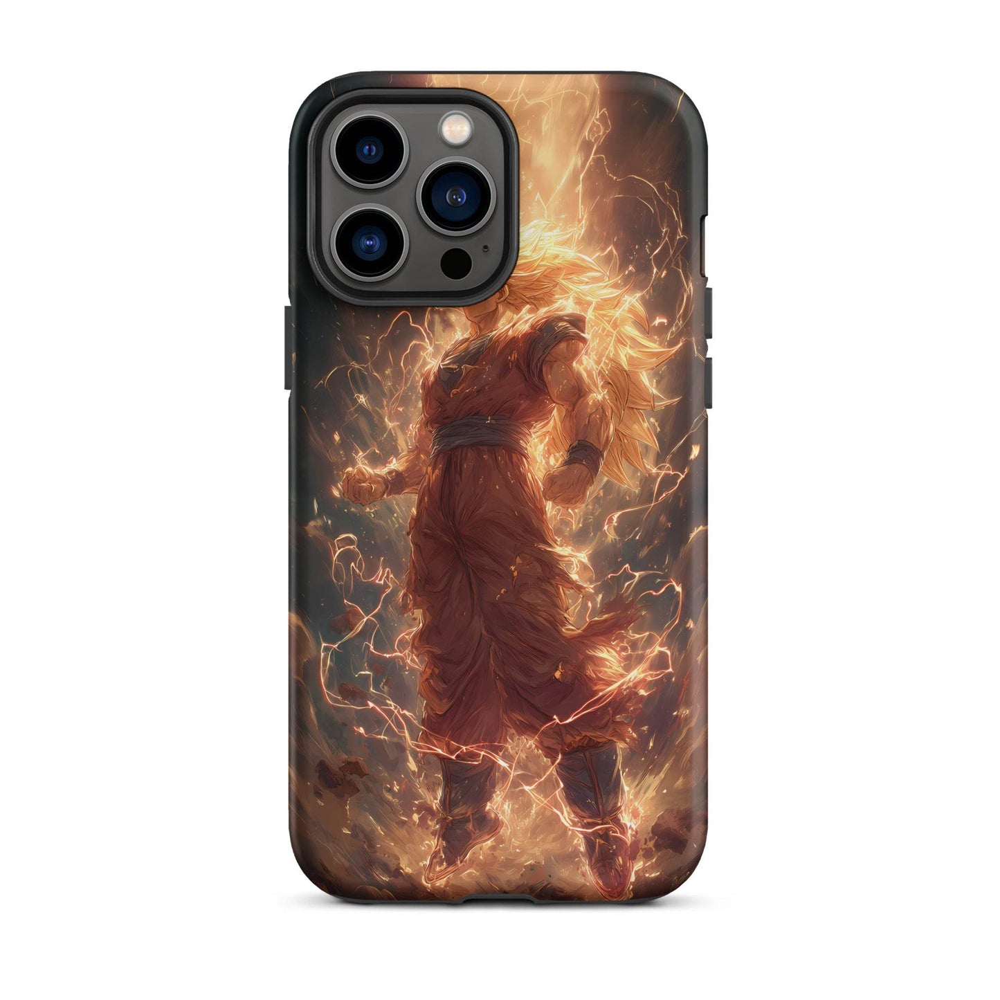 Super Saiyan 3 Goku, Dragon Ball Z Anime Fan Art Tough Case for iPhone® - Chromavolt