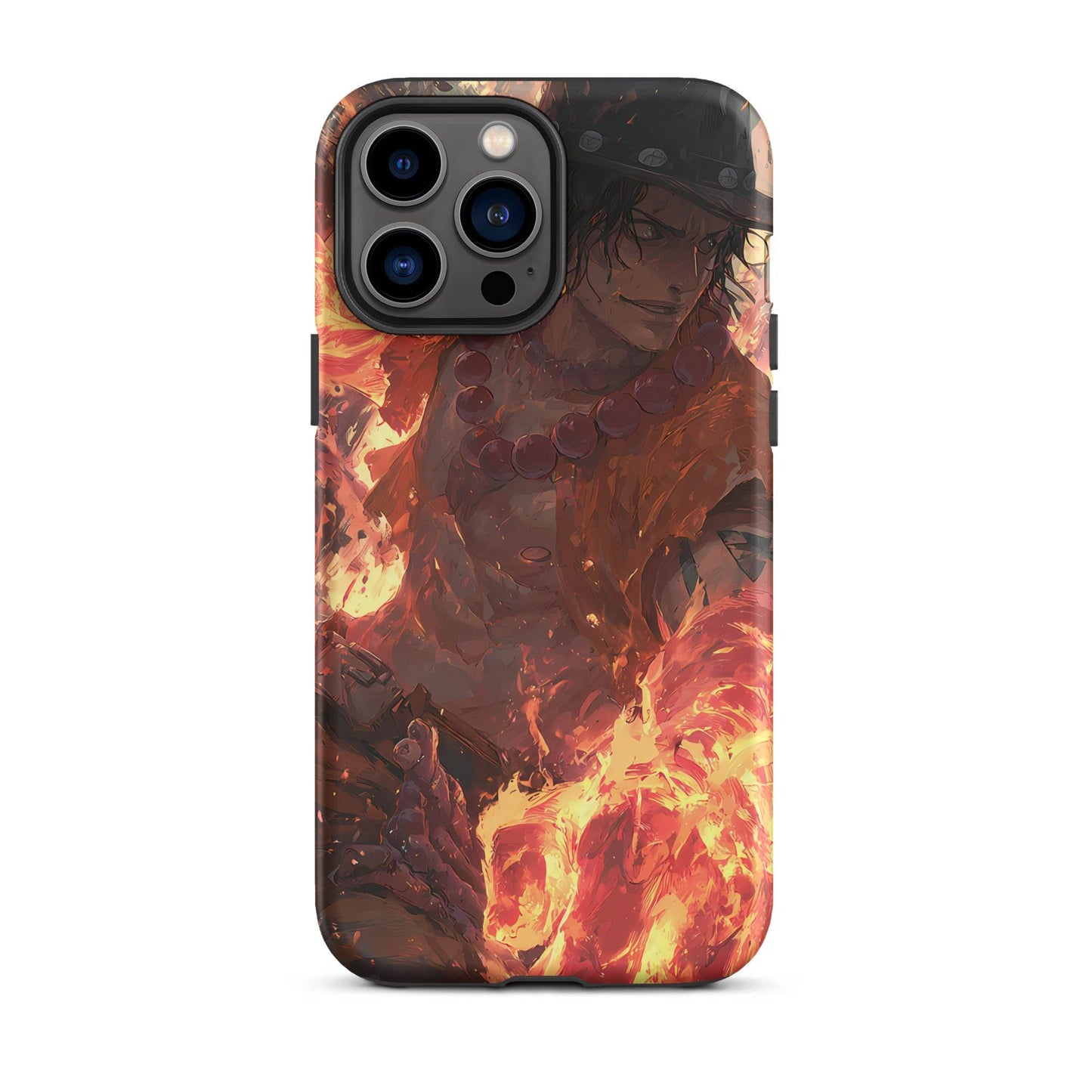 Fire Fist Ace, One Piece Portgas D. Ace Anime Fan Art Tough Case for iPhone® - Chromavolt