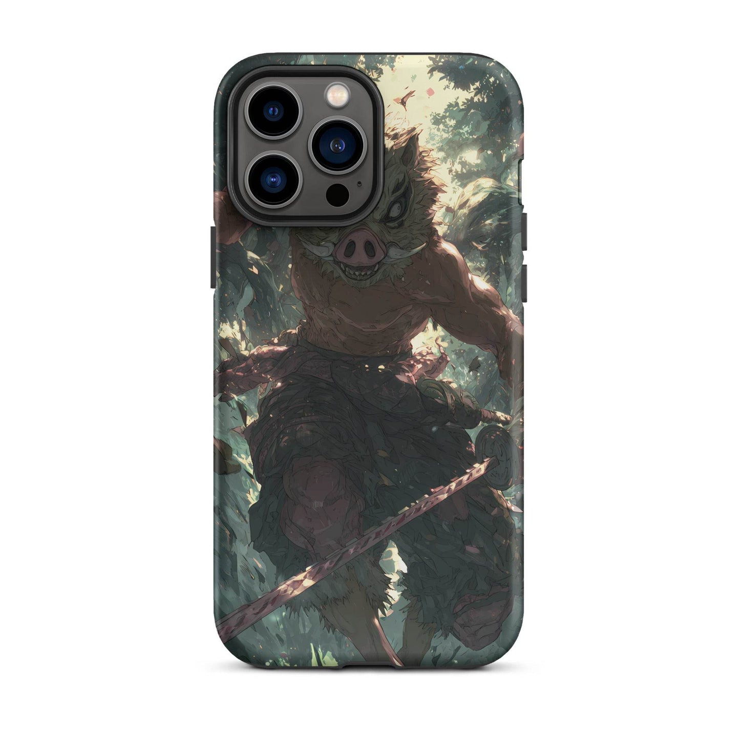 Inosuke Hashibira Demon Slayer Anime Fan Art Tough Case for iPhone® - Chromavolt