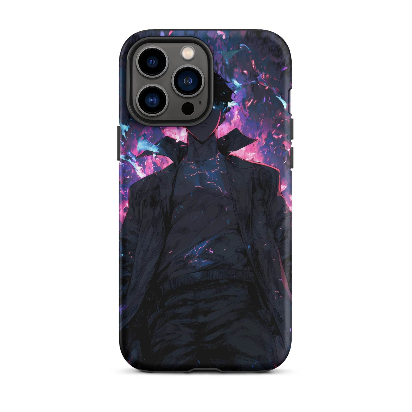 Solo Leveling Sung Jin Woo Anime Fan Art Tough Case for iPhone® - Chromavolt