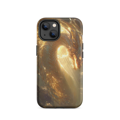 Light Dragon: The Celestial Flame Tough Case for iPhone® - Chromavolt