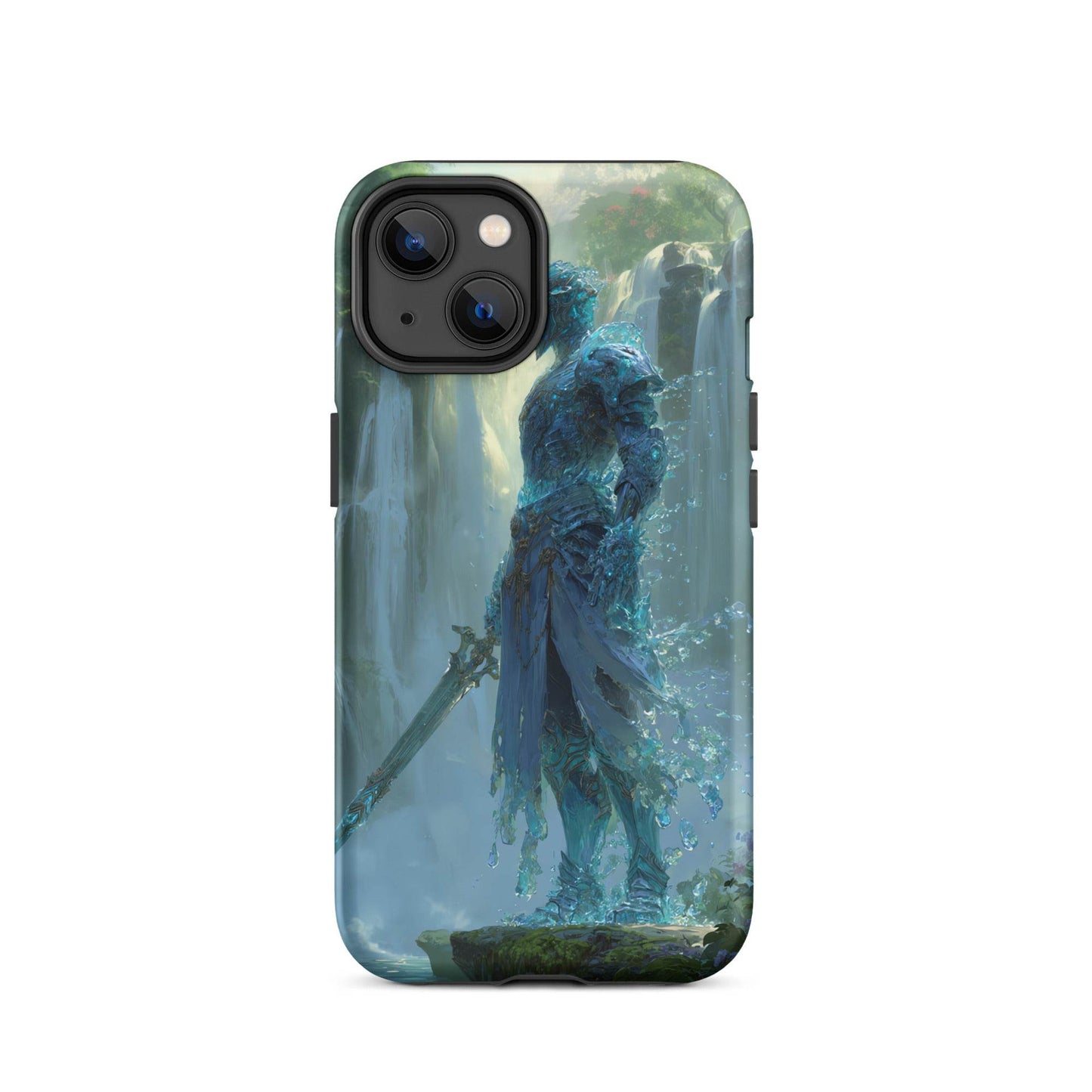 Water Elemental Knight, Original Anime Art Tough Case for iPhone® - Chromavolt