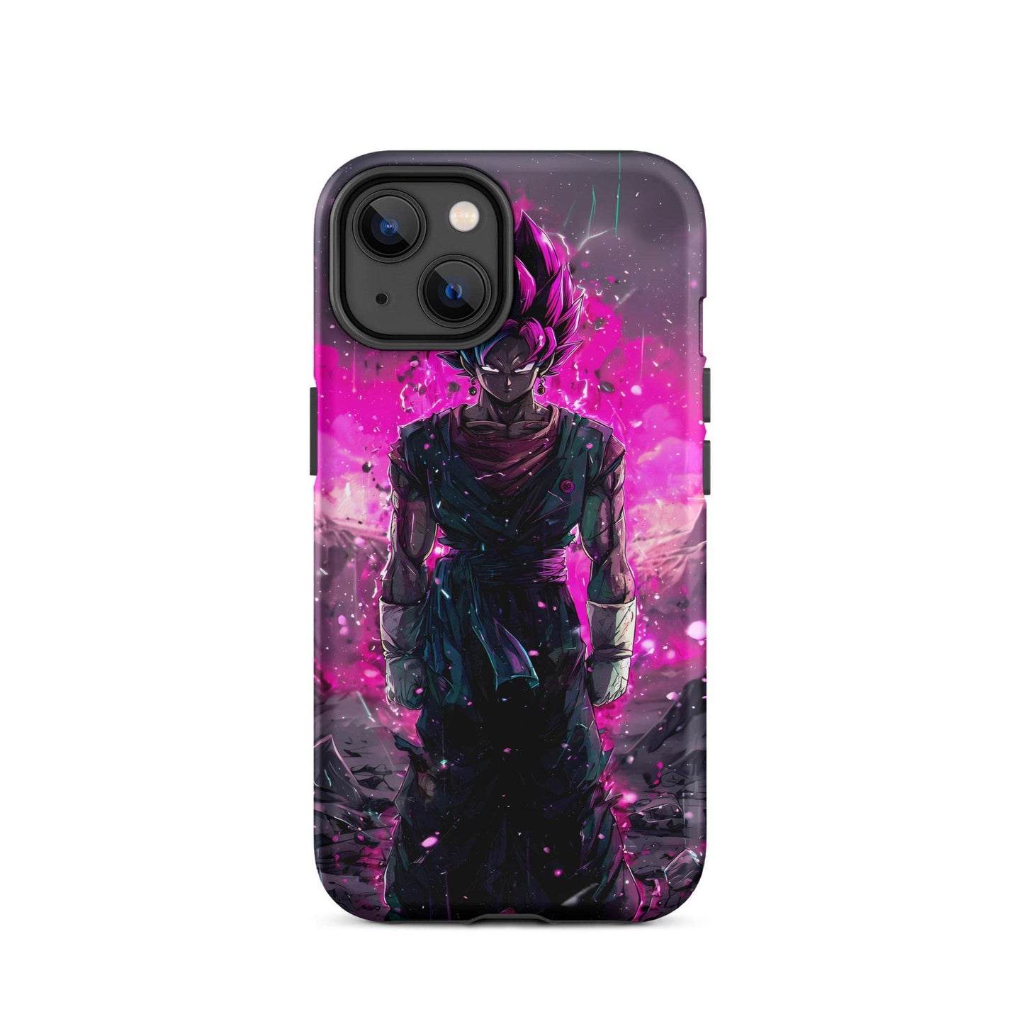 Super Saiyan Blue and Pink Rose Vegito, Dragon Ball Super Anime Fan Art Tough Case for iPhone® - Chromavolt