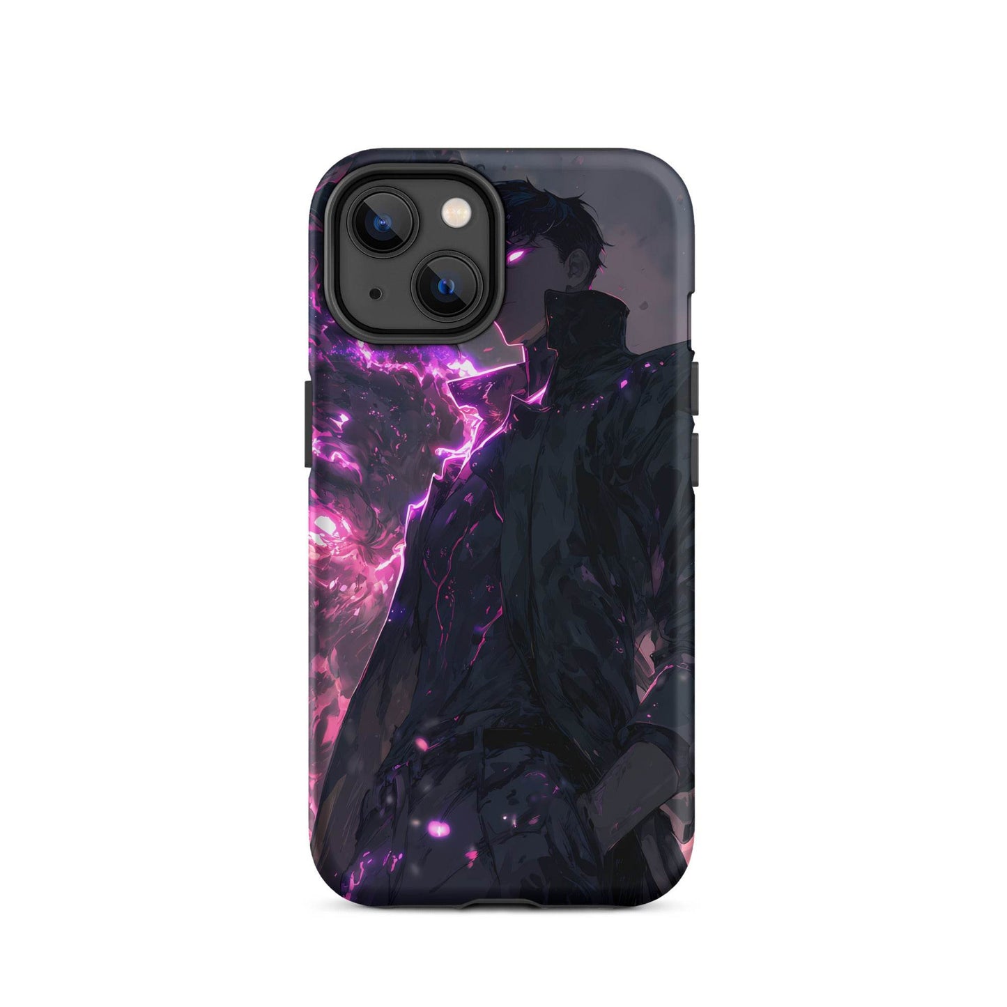 Solo Leveling Sung Jinwoo Shadow Monarch Anime Fan Art Tough Case for iPhone® - Chromavolt