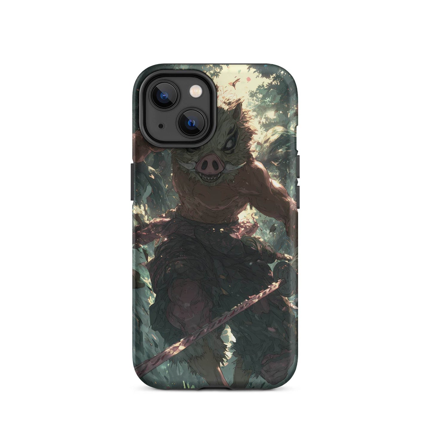 Inosuke Hashibira Demon Slayer Anime Fan Art Tough Case for iPhone® - Chromavolt