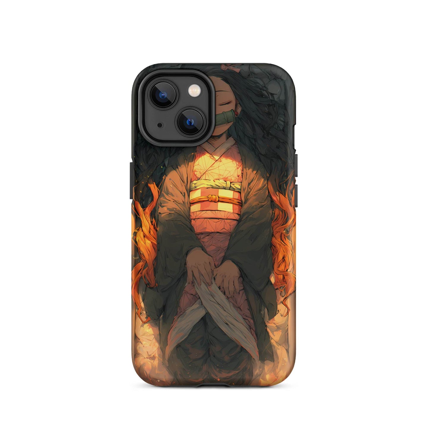 Sleeping Nezuko, Demon Slayer Anime Tough Case for iPhone® - Chromavolt