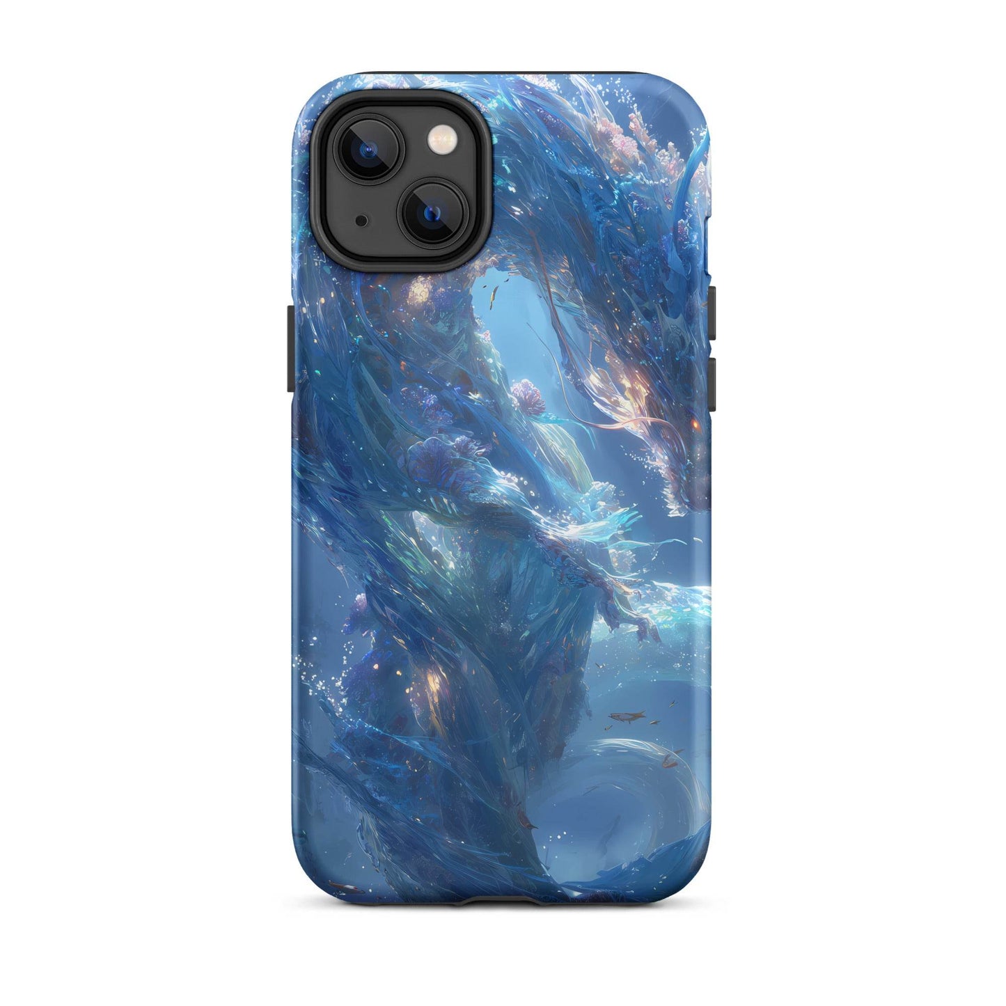 Water Dragon: The Serpent of Serenity Tough Case for iPhone® - Chromavolt