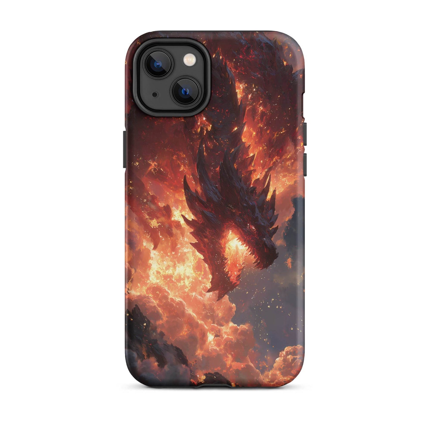 Fire Dragon: The Inferno Sovereign Tough Case for iPhone® - Chromavolt