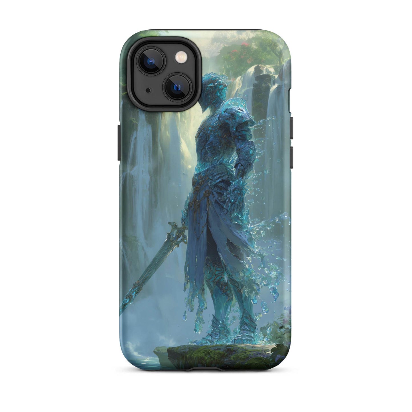 Water Elemental Knight, Original Anime Art Tough Case for iPhone® - Chromavolt