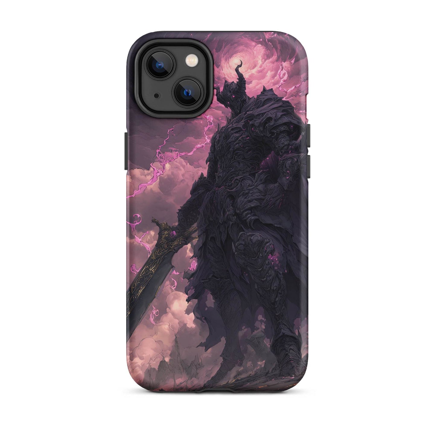 Dark Elemental Knight, Original Anime Art Tough Case for iPhone® - Chromavolt