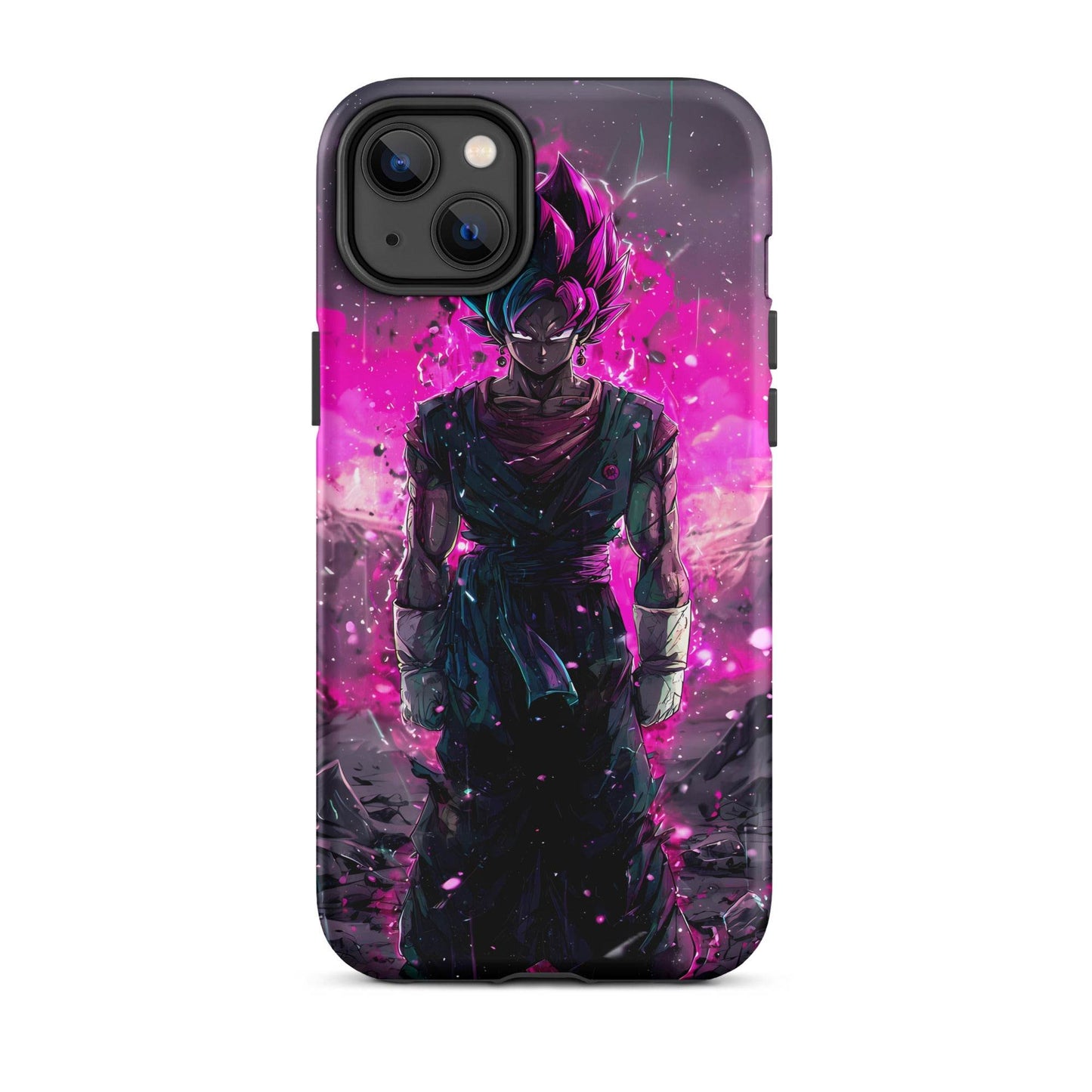 Super Saiyan Blue and Pink Rose Vegito, Dragon Ball Super Anime Fan Art Tough Case for iPhone® - Chromavolt