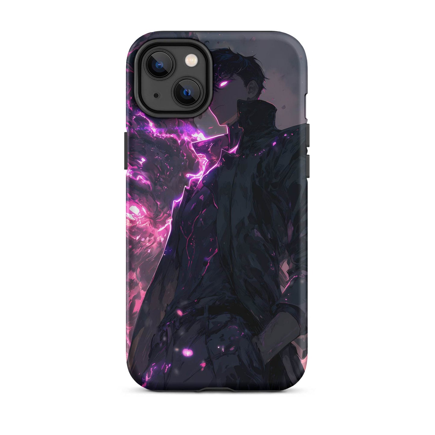 Solo Leveling Sung Jinwoo Shadow Monarch Anime Fan Art Tough Case for iPhone® - Chromavolt