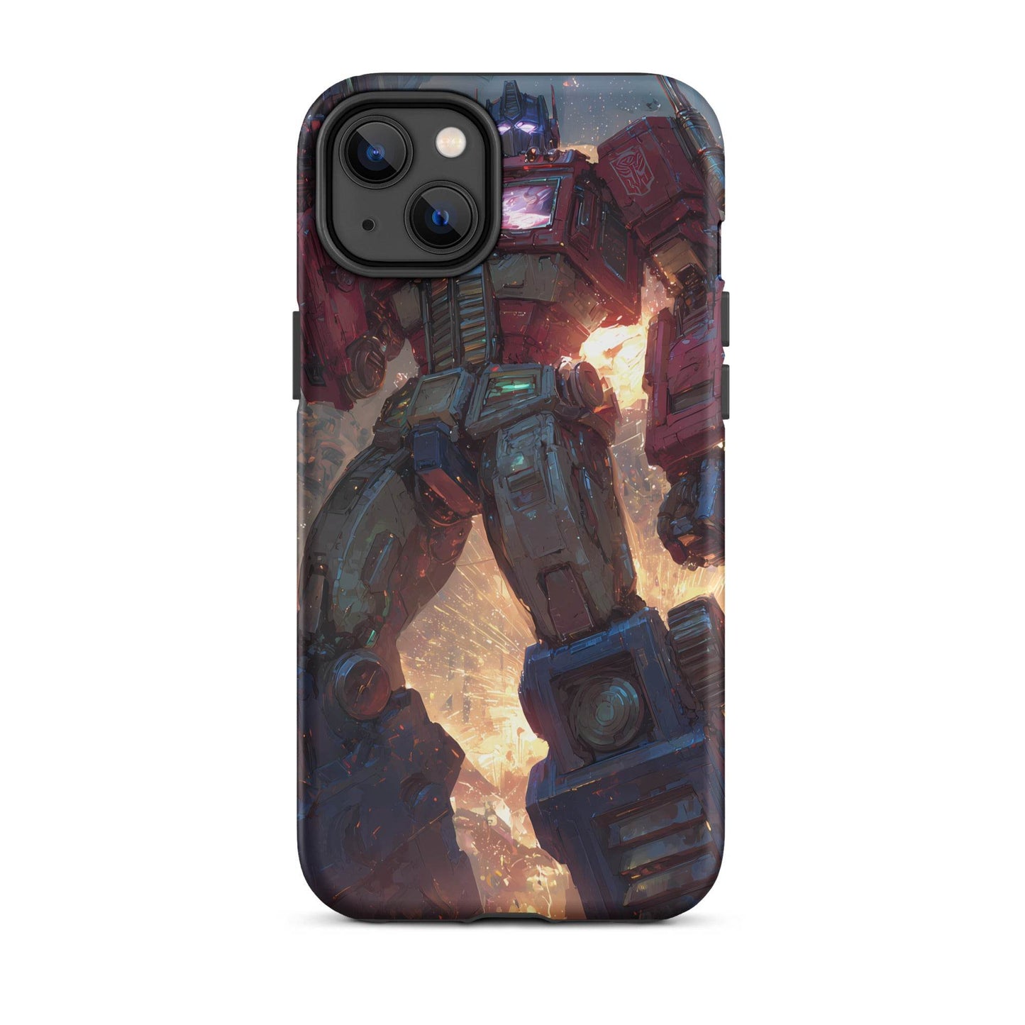 Optimus Prime Transformers Anime Fan Art Tough Case for iPhone® - Chromavolt