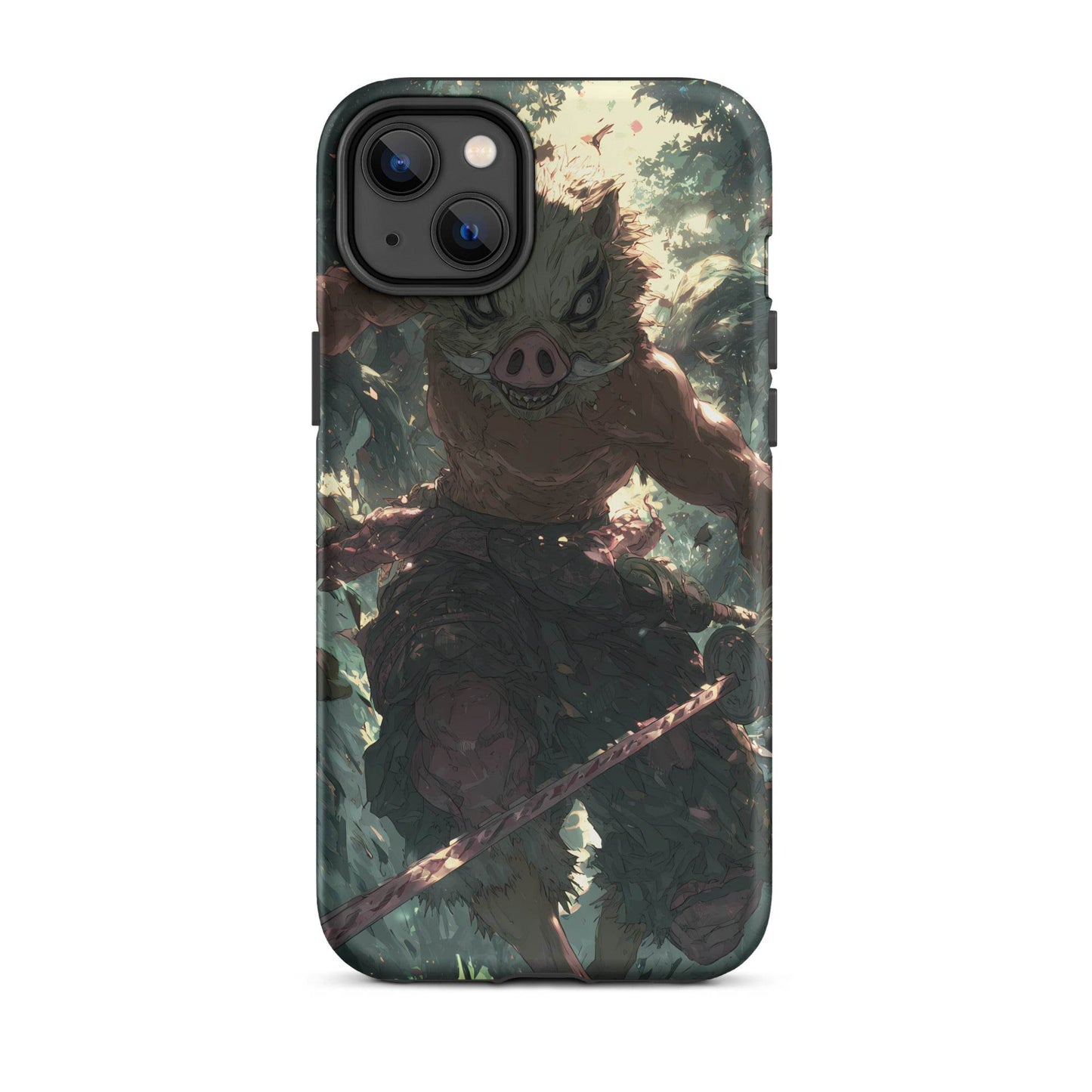 Inosuke Hashibira Demon Slayer Anime Fan Art Tough Case for iPhone® - Chromavolt