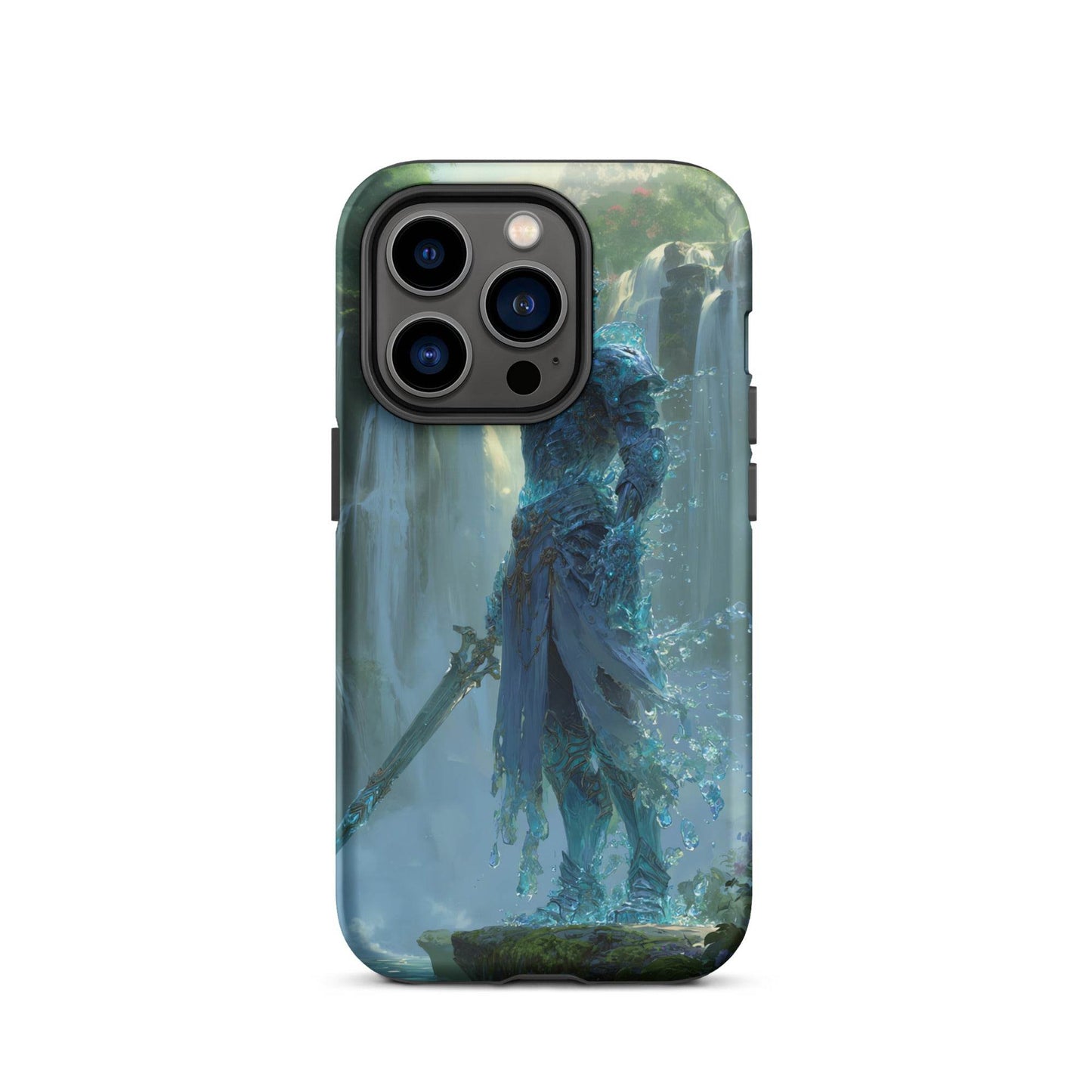 Water Elemental Knight, Original Anime Art Tough Case for iPhone® - Chromavolt