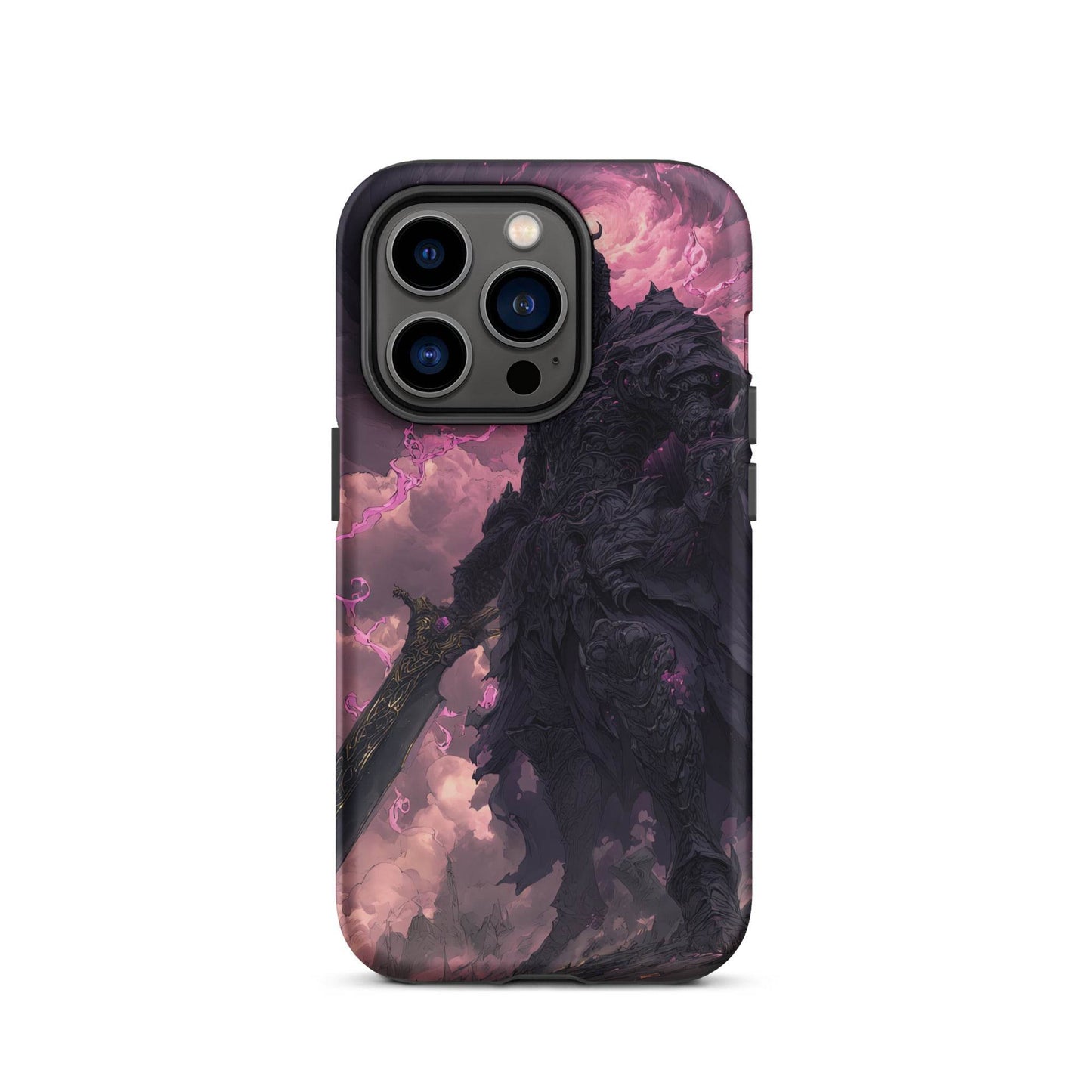 Dark Elemental Knight, Original Anime Art Tough Case for iPhone® - Chromavolt