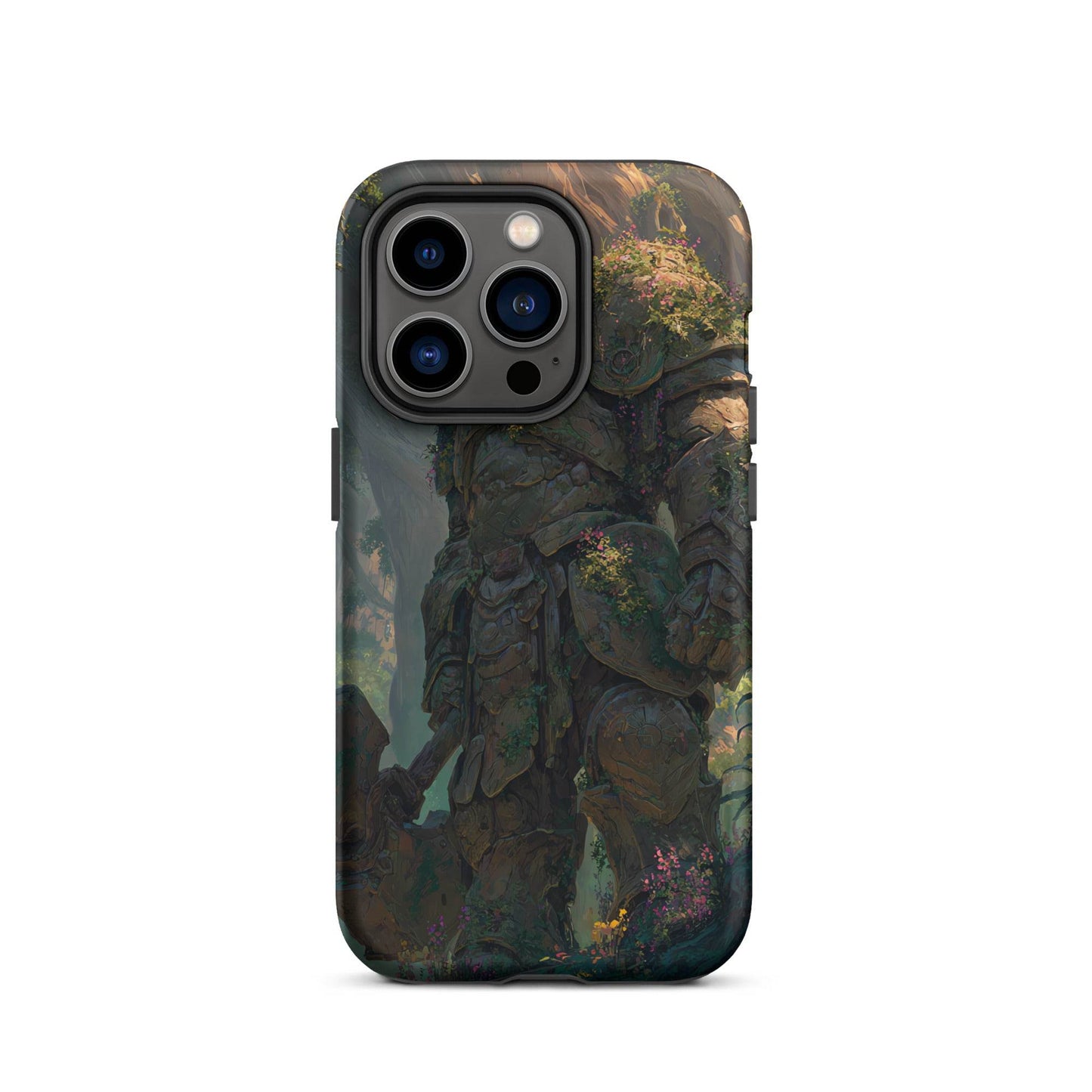 Earth Elemental Knight, Original Anime Art Tough Case for iPhone® - Chromavolt