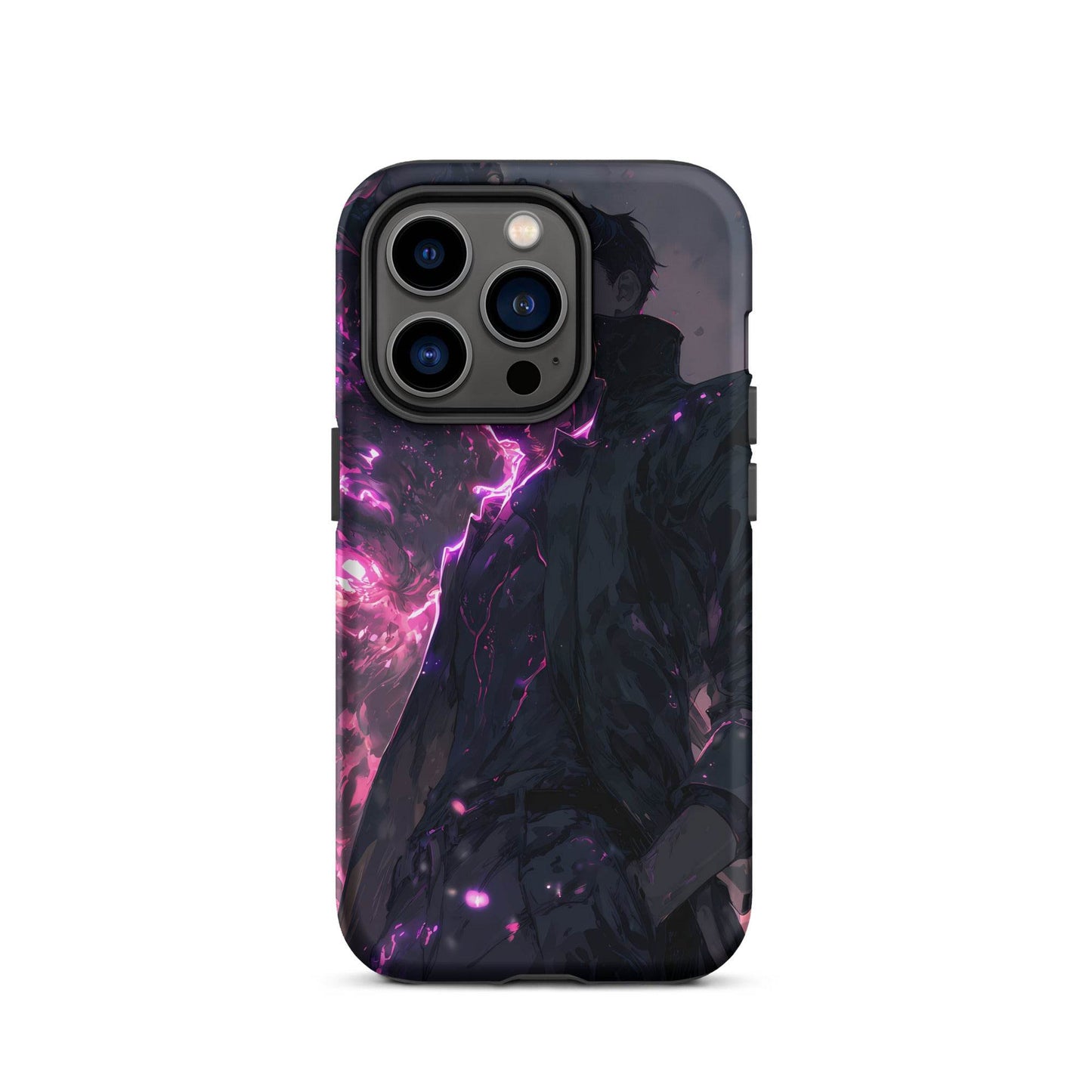 Solo Leveling Sung Jinwoo Shadow Monarch Anime Fan Art Tough Case for iPhone® - Chromavolt