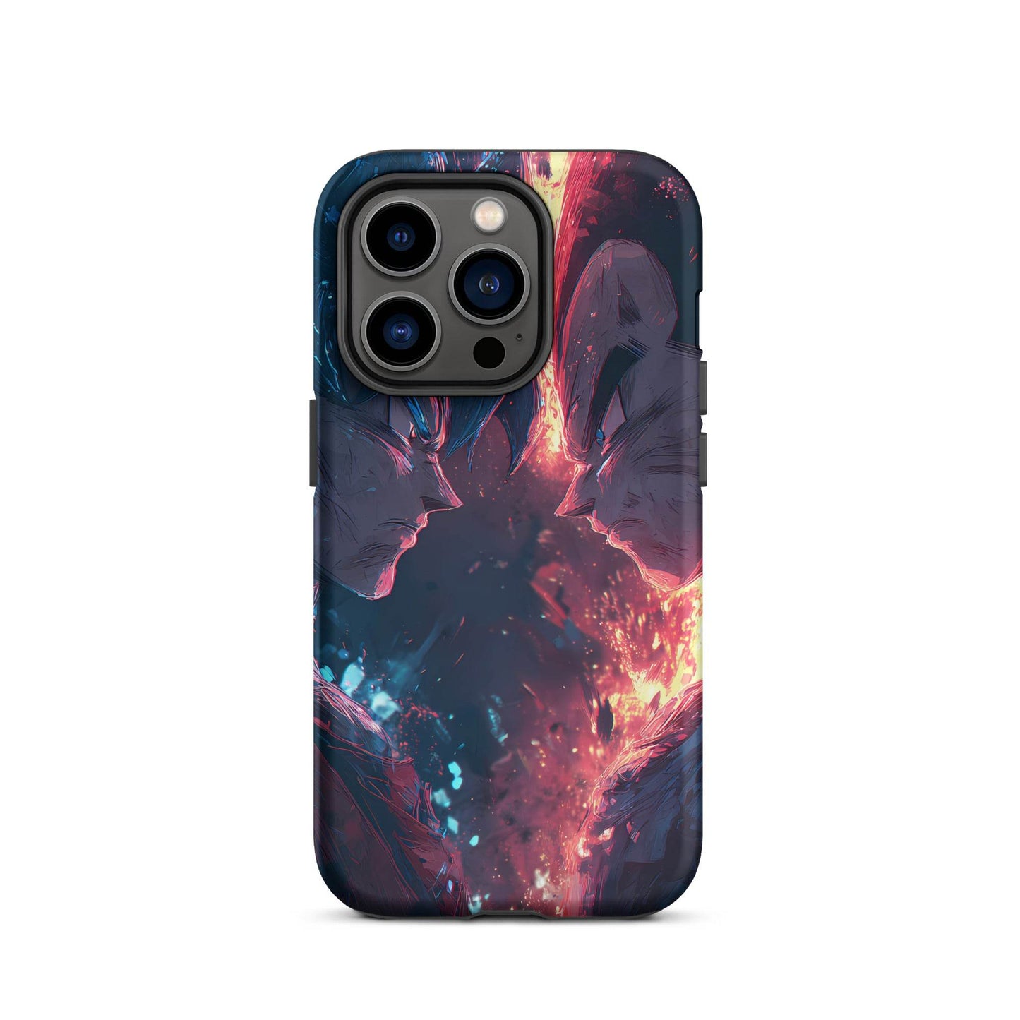 Goku Vs Vegeta, Dragon Ball Z Anime Fan Art Tough Case for iPhone® - Chromavolt
