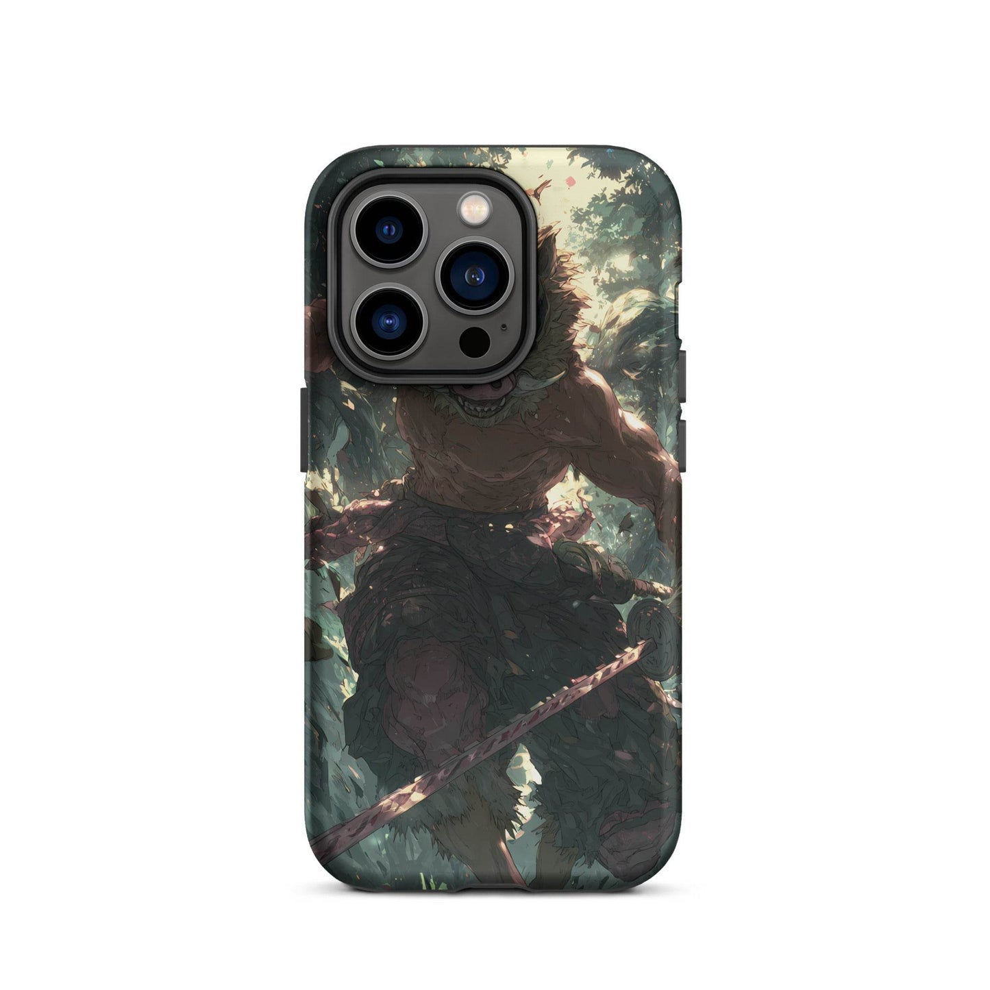 Inosuke Hashibira Demon Slayer Anime Fan Art Tough Case for iPhone® - Chromavolt