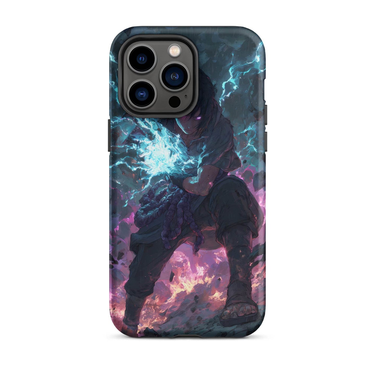 Sasuke Uchiha Chidori, Naruto Shippuden Tough Case for iPhone® - Chromavolt