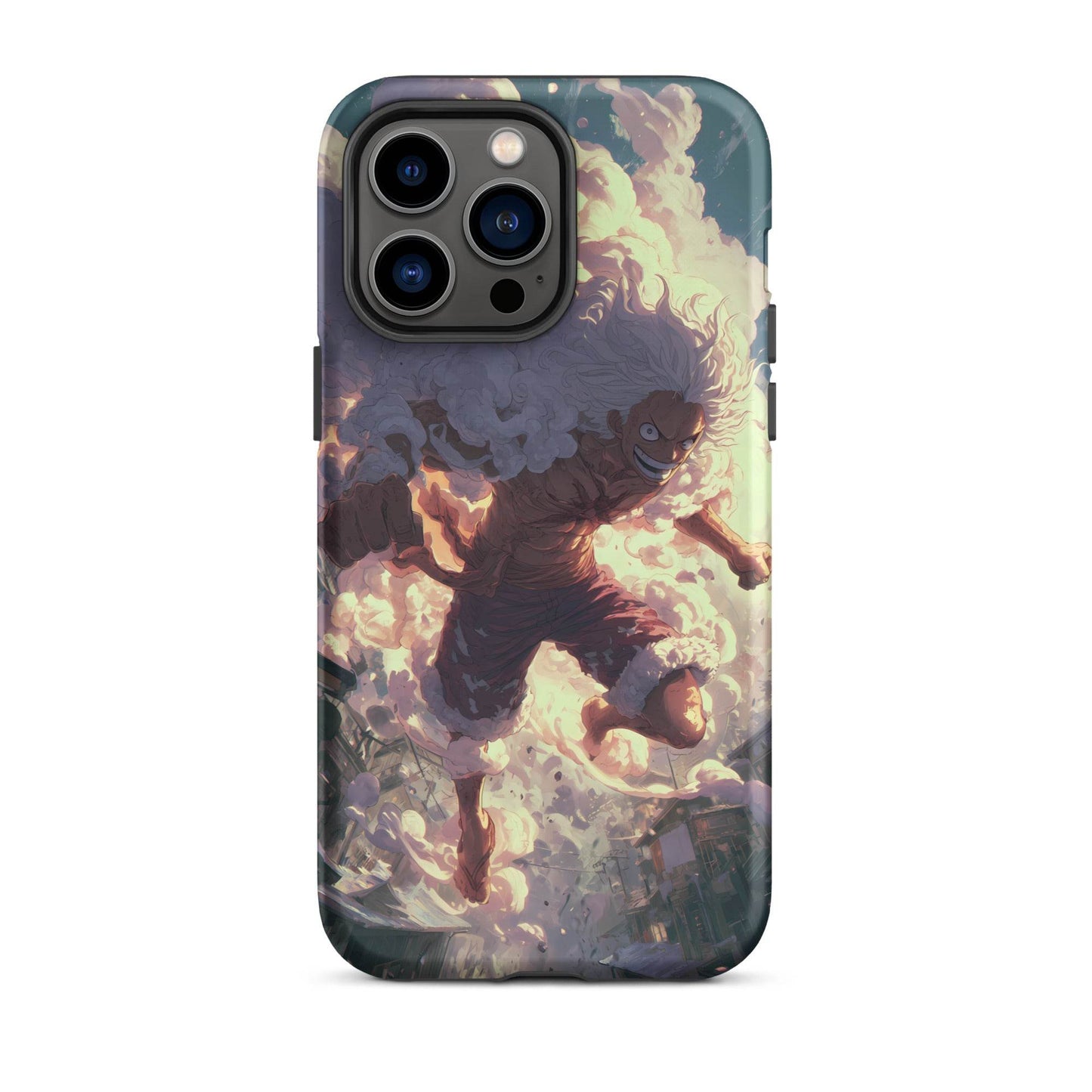Monkey D Luffy Gear 5 Sun God Nika, One Piece Anime Tough Case for iPhone® - Chromavolt