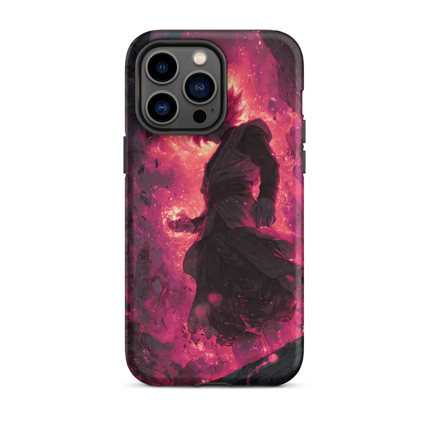 Zamasu Goku Black, Pink Rose Super Saiyan Dragon Ball Tough Case for iPhone® - Chromavolt