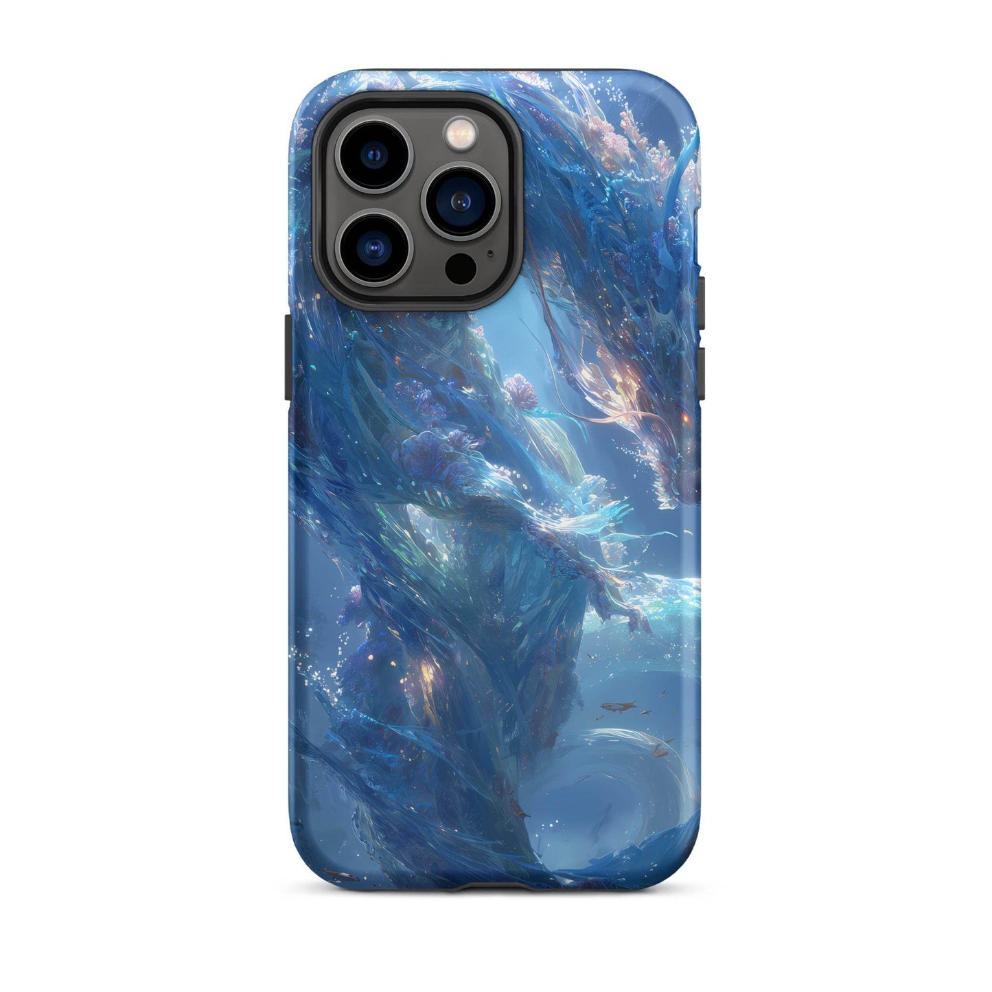 Water Dragon: The Serpent of Serenity Tough Case for iPhone® - Chromavolt