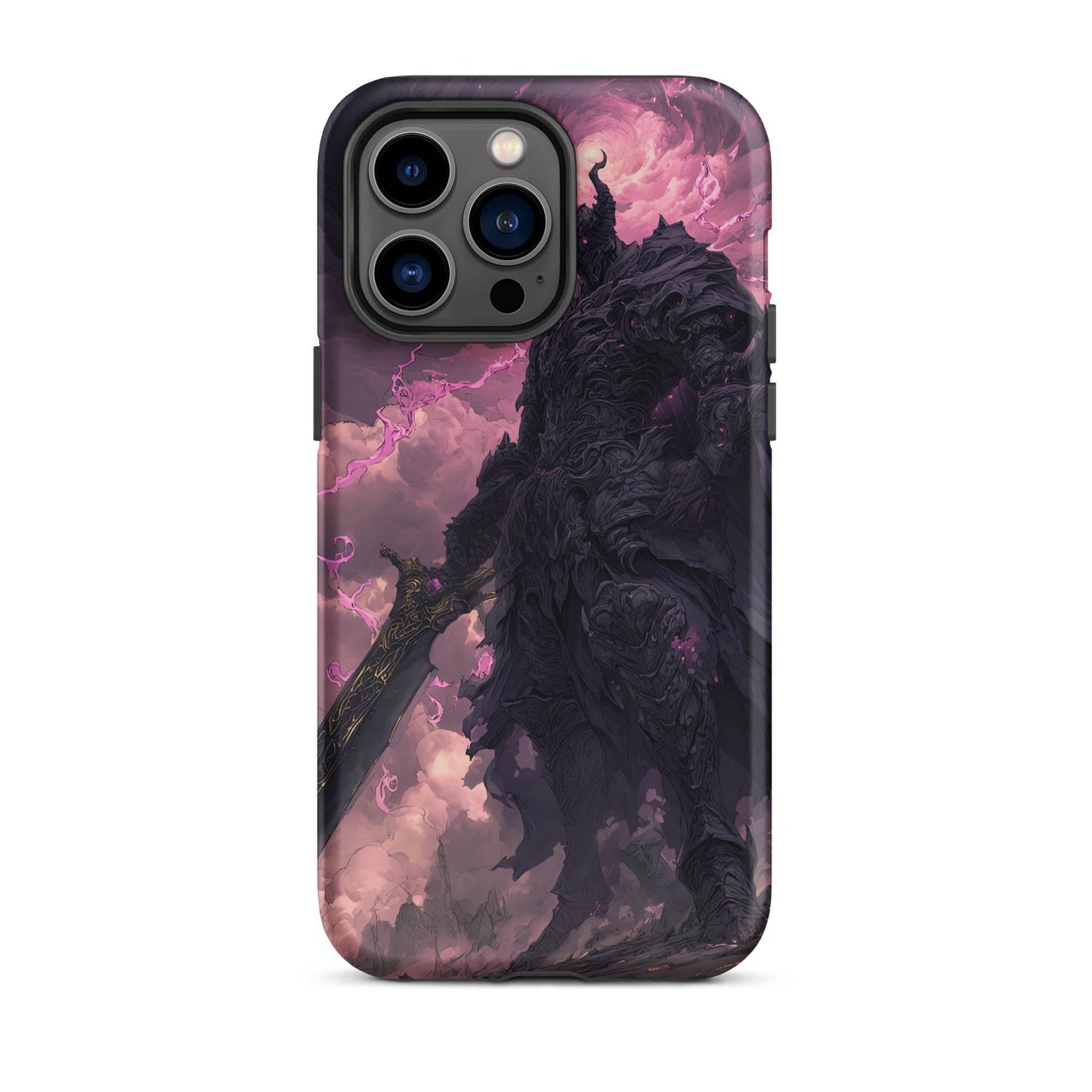 Dark Elemental Knight, Original Anime Art Tough Case for iPhone® - Chromavolt