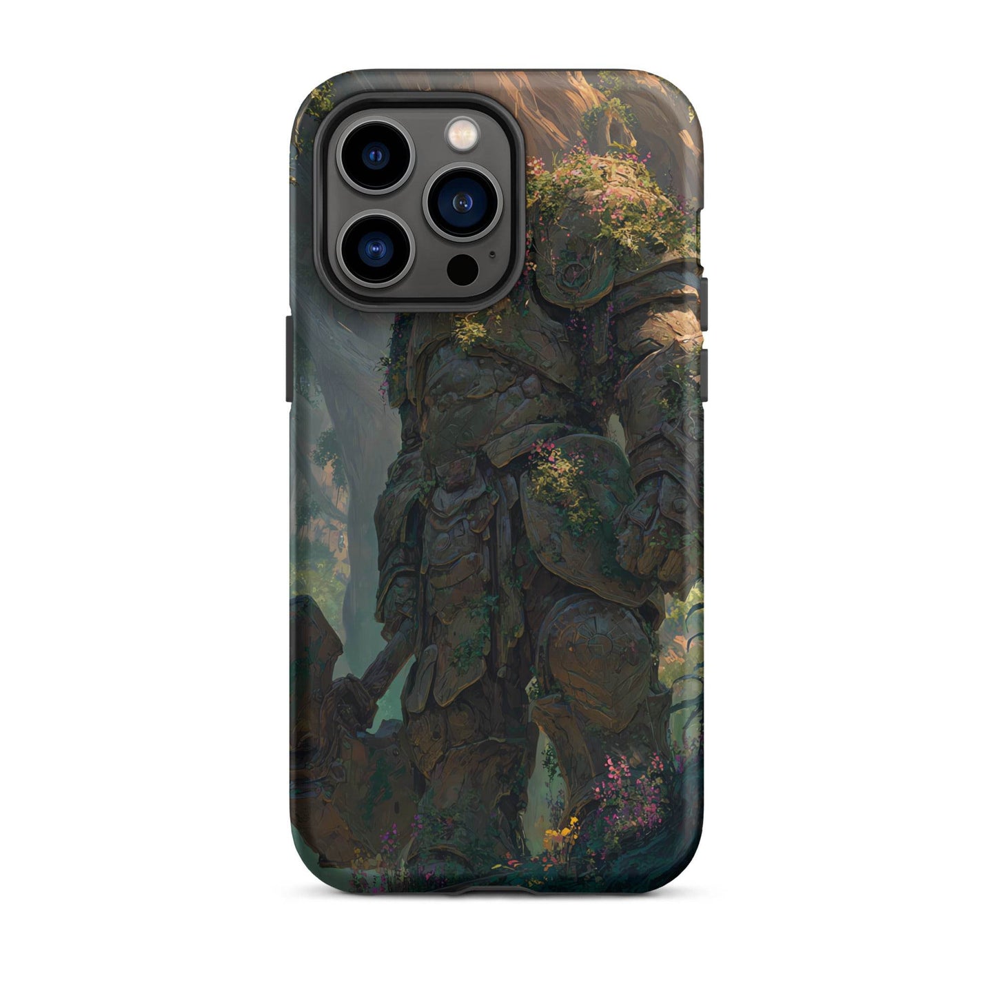 Earth Elemental Knight, Original Anime Art Tough Case for iPhone® - Chromavolt