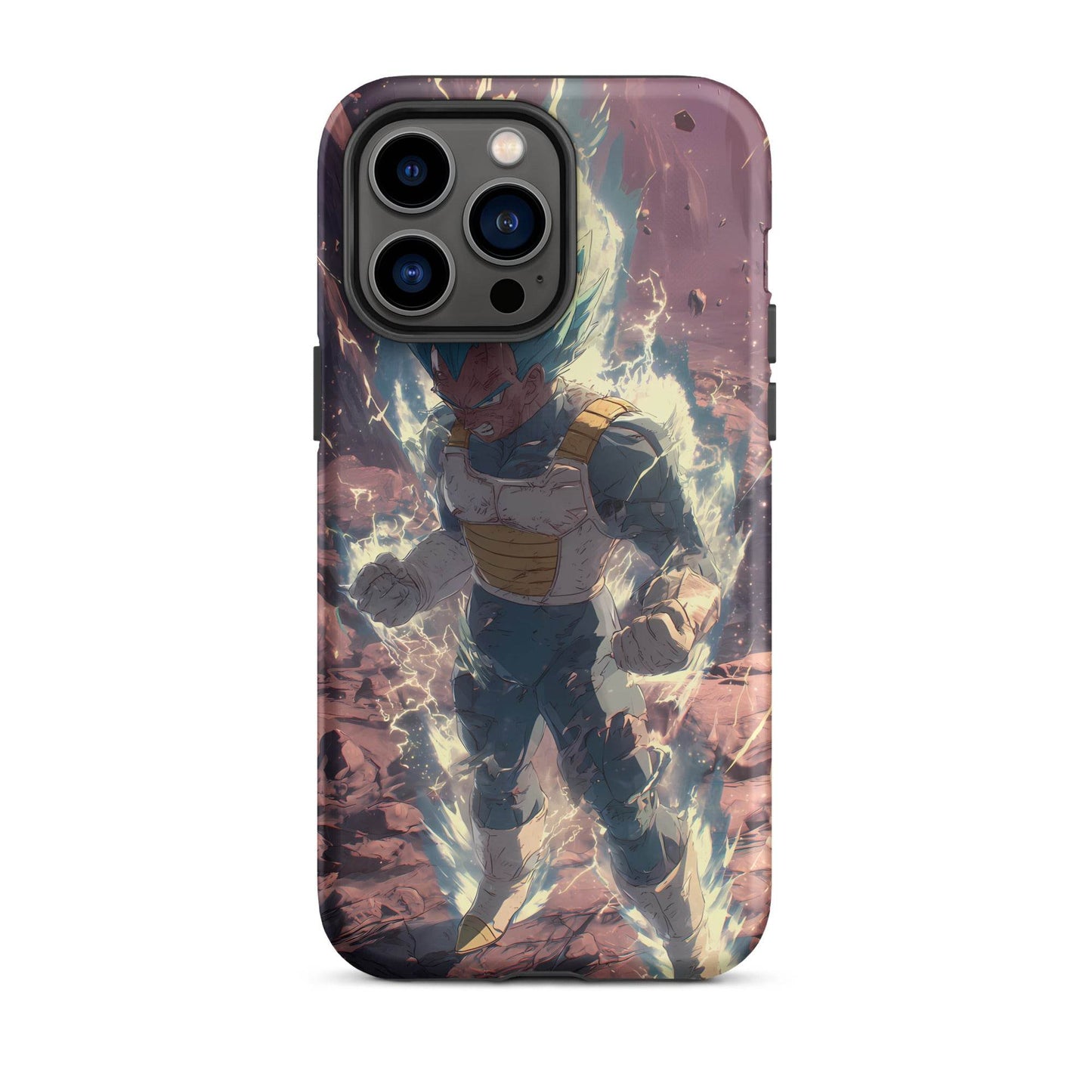 Super Saiyan Blue Vegeta, Dragon Ball Super Anime Fan Art Tough Case for iPhone® - Chromavolt