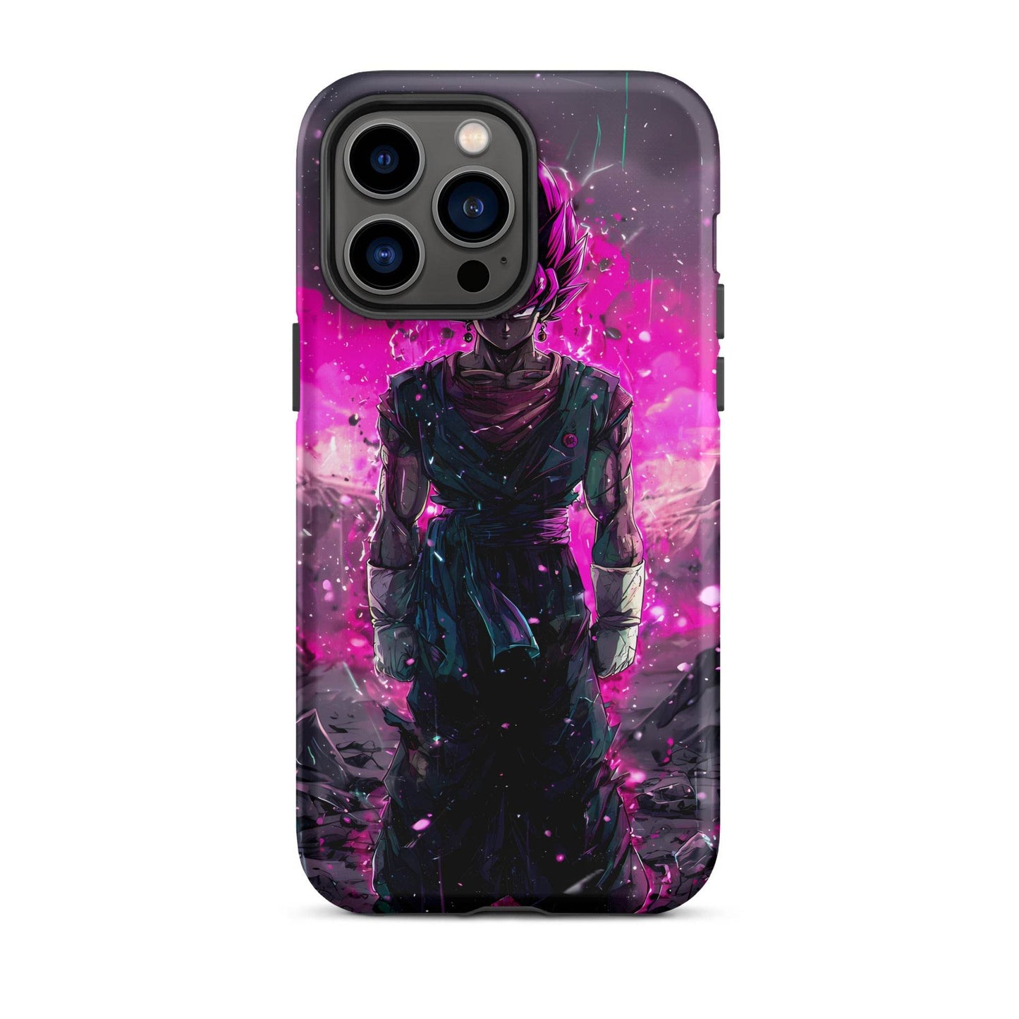 Super Saiyan Blue and Pink Rose Vegito, Dragon Ball Super Anime Fan Art Tough Case for iPhone® - Chromavolt
