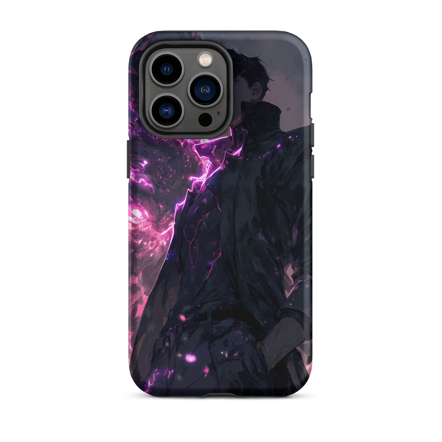 Solo Leveling Sung Jinwoo Shadow Monarch Anime Fan Art Tough Case for iPhone® - Chromavolt