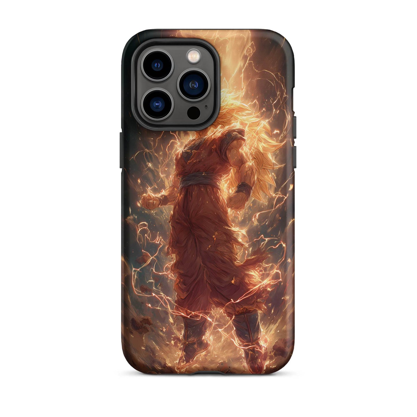 Super Saiyan 3 Goku, Dragon Ball Z Anime Fan Art Tough Case for iPhone® - Chromavolt