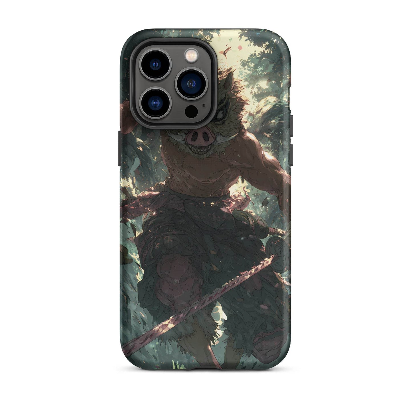 Inosuke Hashibira Demon Slayer Anime Fan Art Tough Case for iPhone® - Chromavolt